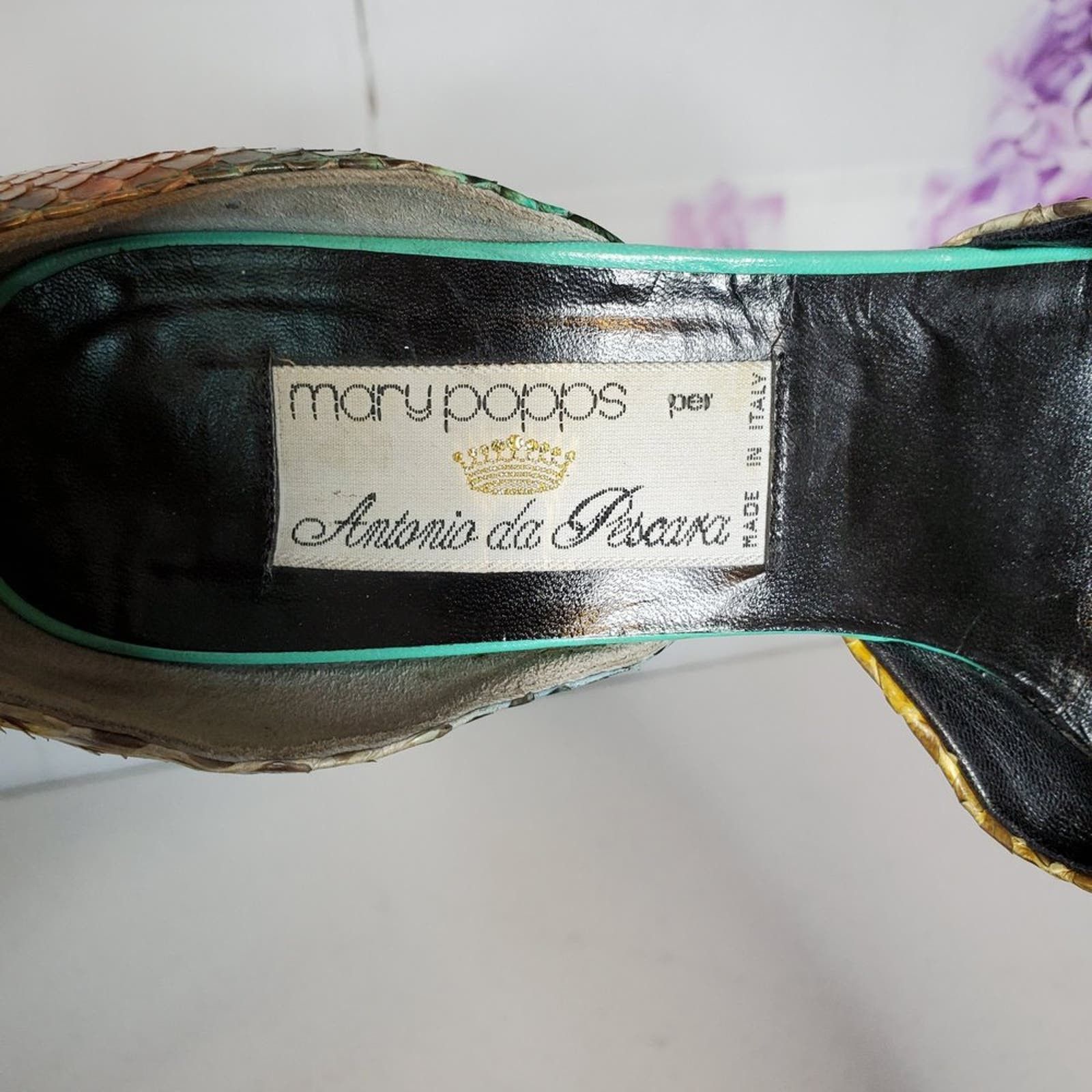 Designer Mary Popps by Antonio da Pescara Shoes 39B Size US 9 / IT 39 - 6 Thumbnail