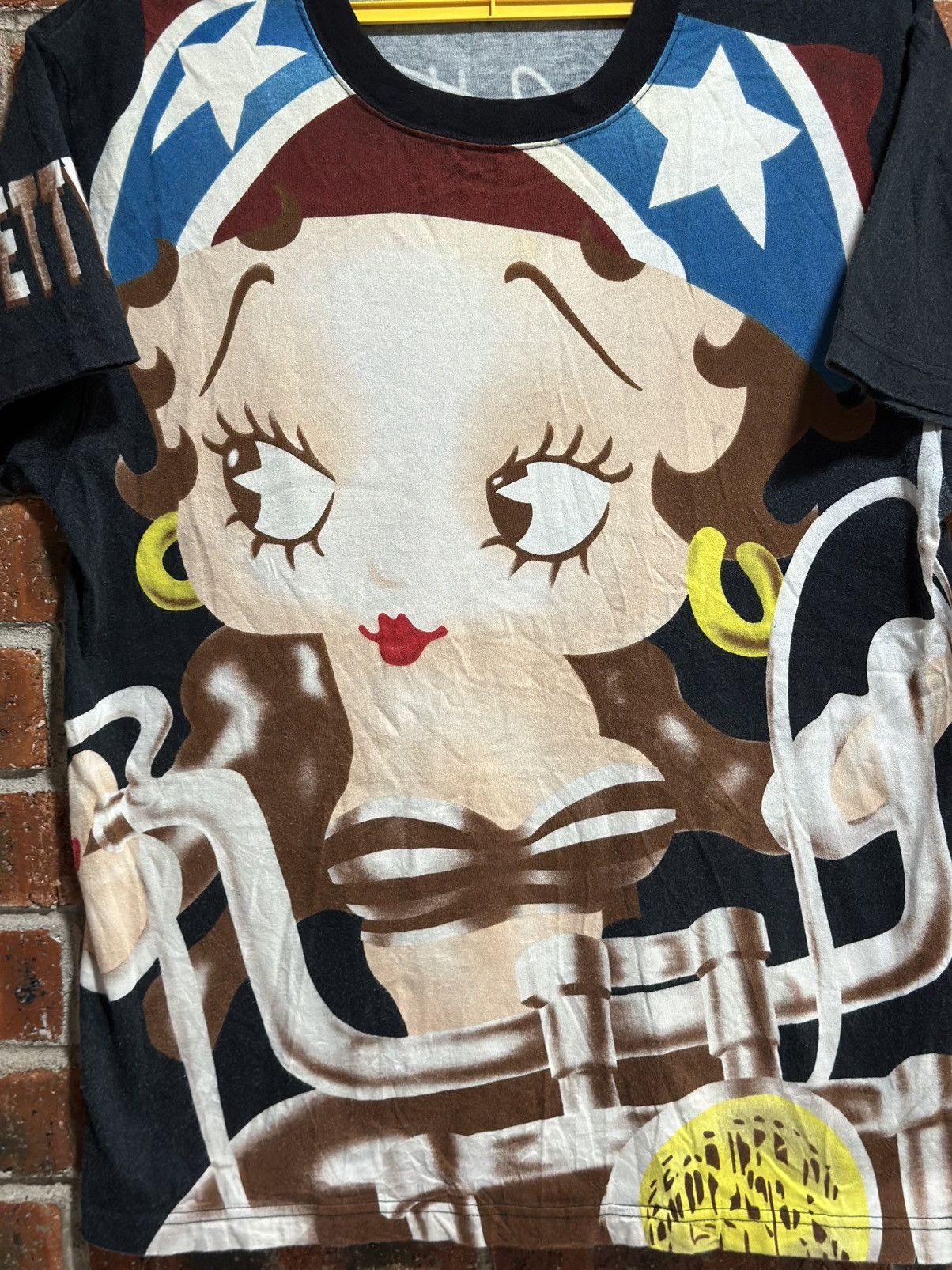 Cartoon Network × Vintage Vintage Betty Boop OverPrint Faded Tee Size US M / EU 48-50 / 2 - 2 Thumbnail