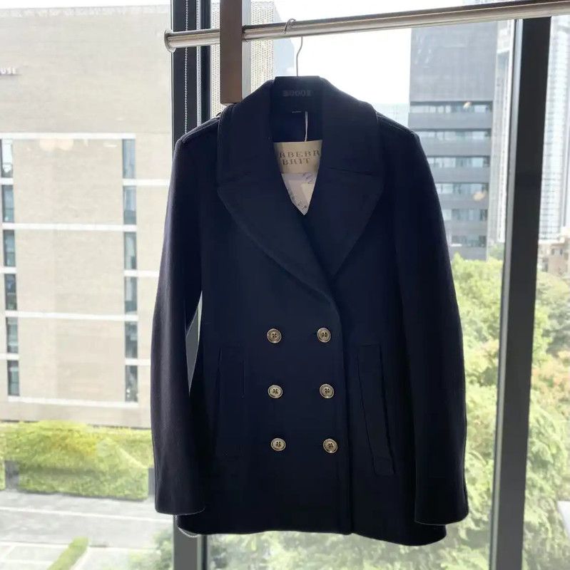 Burberry Burberry Women's Black Wool Jacket Size ONE SIZE - 1 Thumbnail