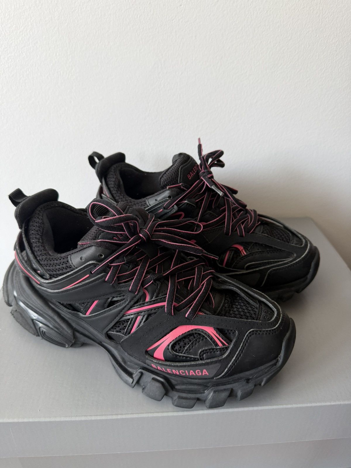 Balenciaga Balenciaga track pink+black 38eu Size US 8 / IT 38 - 1 Thumbnail