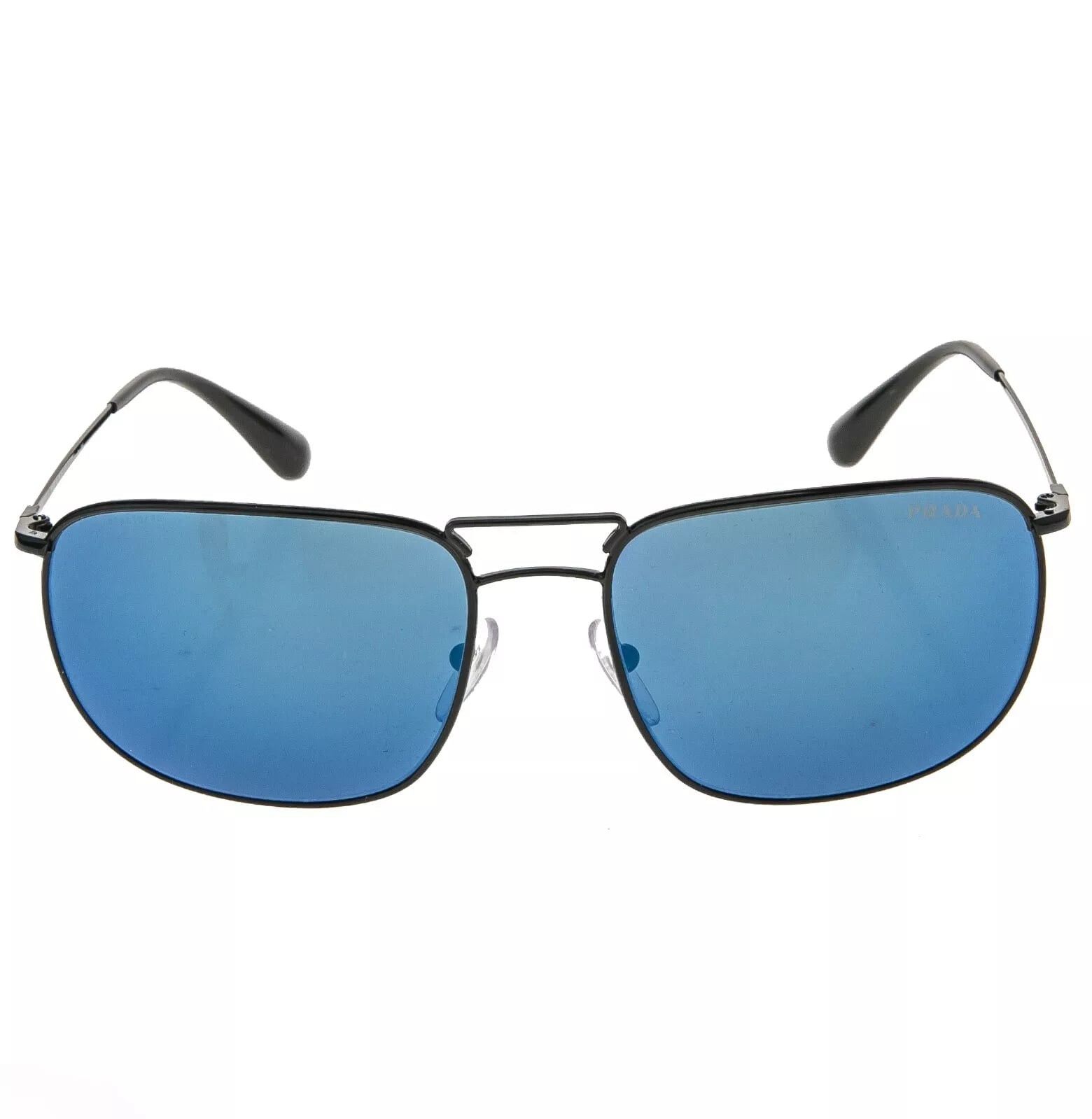 Prada PRADA COLLECTION LEAD PR52TS Black Blue Pilot Sunglasses 52T Size ONE SIZE - 11 Thumbnail