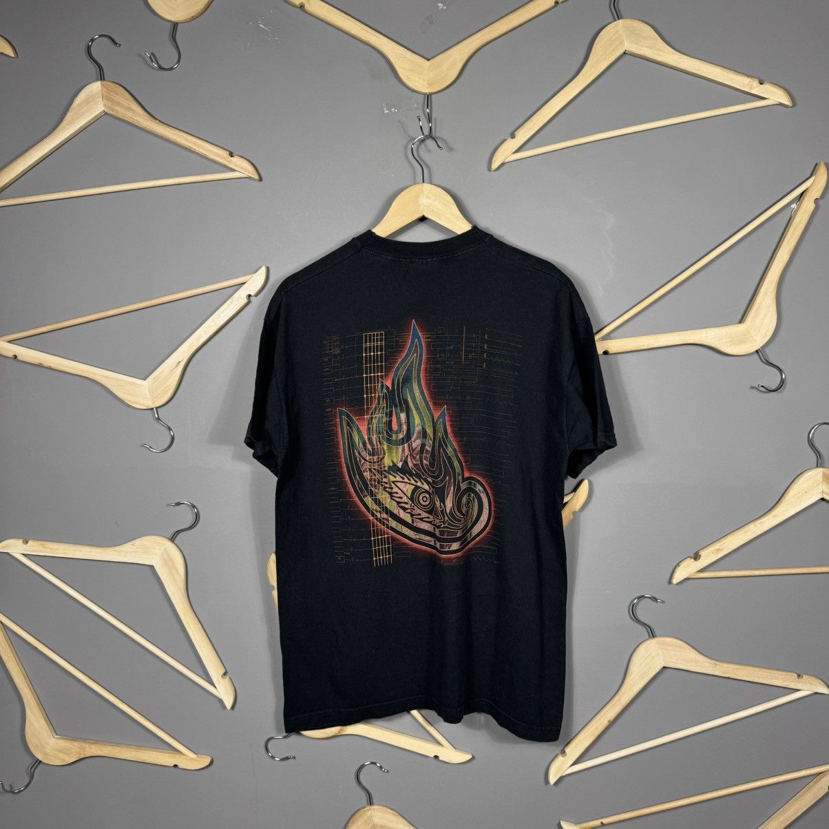 Band Tees TOOL 2002 Diagram Flame Band T-shirt Size US M / EU 48-50 / 2 - 2 Thumbnail