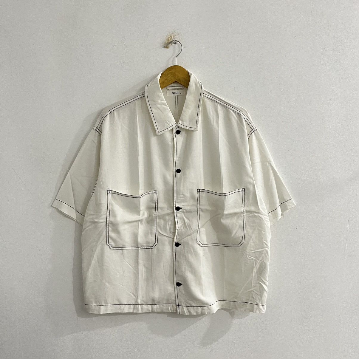 Japanese Brand Wego City Boy Oversized Shirt Size US M / EU 48-50 / 2 - 1 Thumbnail