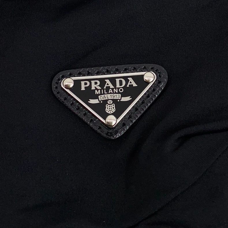 Prada Prada Black triangle stand-up collar long-sleeved dress Size XS / US 0-2 / IT 36-38 - 6 Thumbnail