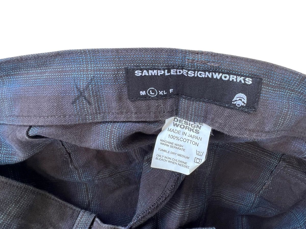 Vintage SAMPLE DESIGN WORKS Japan Shadow Plaid Cargo Trouser Pant Size US 32 / EU 48 - 22 Thumbnail