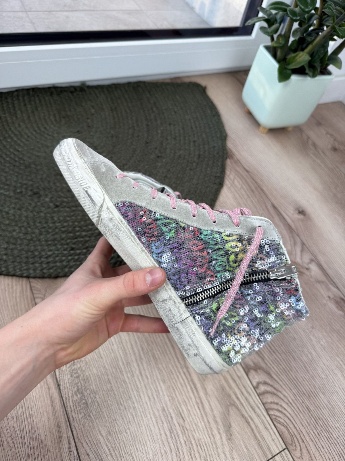 Golden Goose Golden Goose Leather Printed Sneakers Size 39 Size US 9 / IT 39 - 5 Thumbnail
