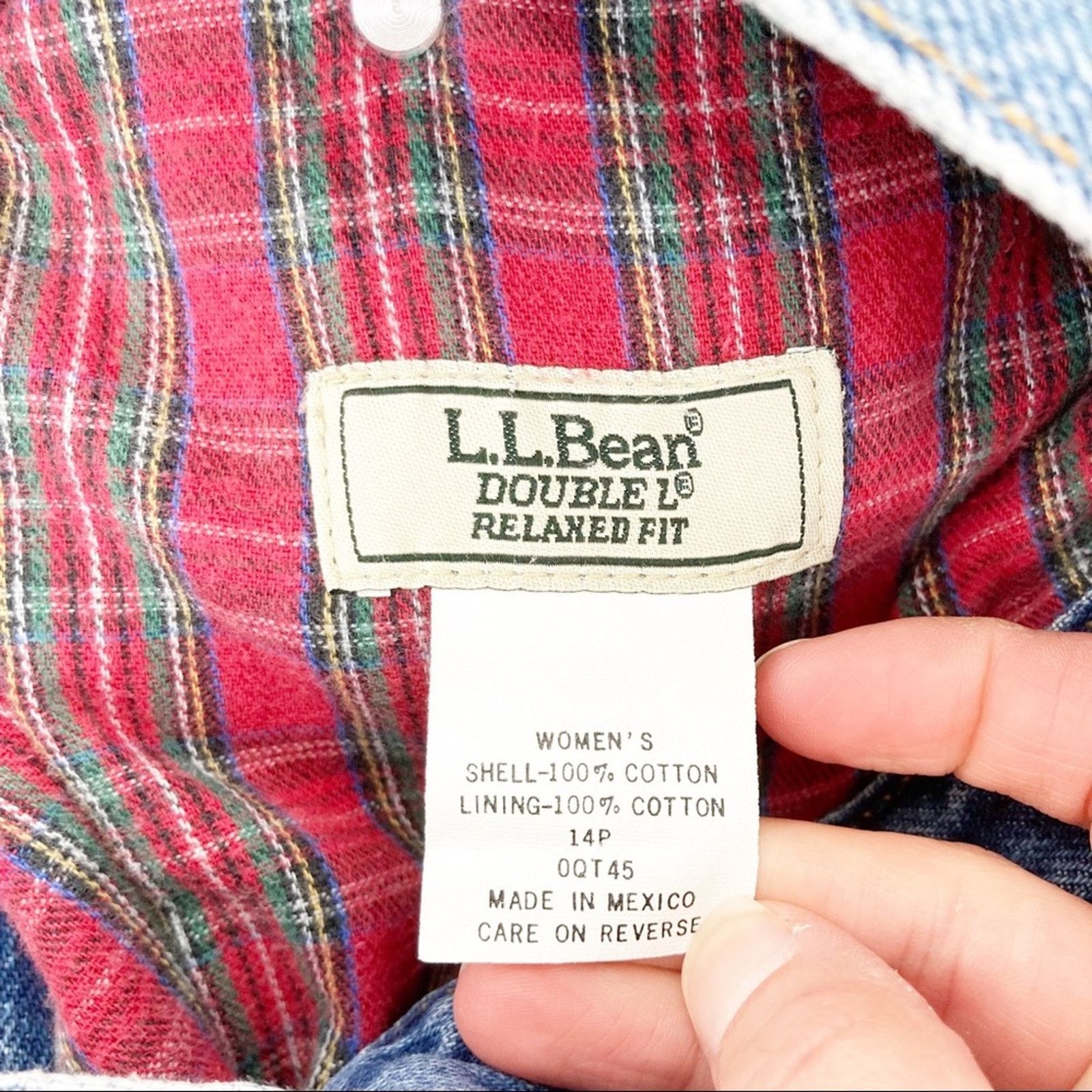 L.L. Bean Vintage 90s LL Bean Double L Relaxed Fit Fleece Lined Jeans Size 36" / US 14 / IT 50 - 4 Thumbnail