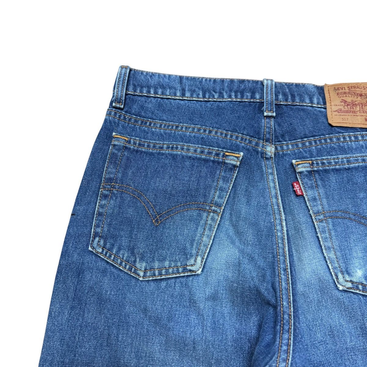 Levi's Vintage 90s Levis 517 Distressed Denim Flare Jeans Size US 31 - 10 Thumbnail