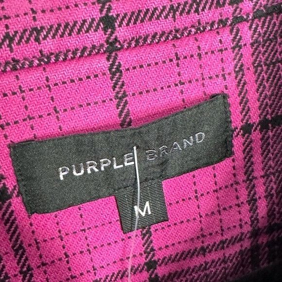 Purple Brand Purple Brand Plaid Cotton Flannel Shirt Pink Men’s Size Medi Size US M / EU 48-50 / 2 - 3 Thumbnail