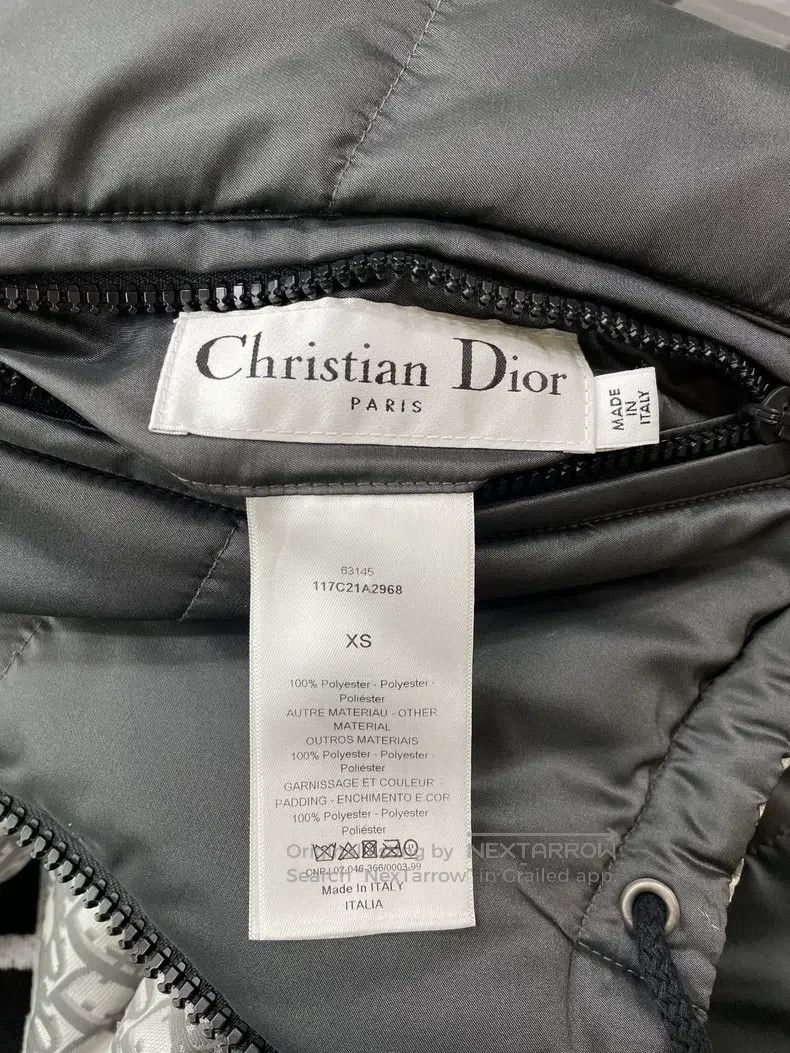 Dior Dior Cotton jacket with printed logo on both sides Size XS / US 0-2 / IT 36-38 - 4 Thumbnail