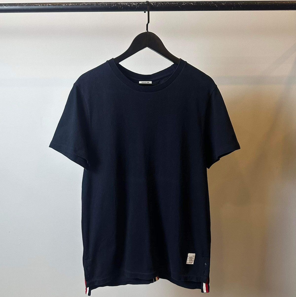 Thom Browne THOM BROWNE BACK STRIPED T SHIRT Size US L / EU 52-54 / 3 - 1 Thumbnail