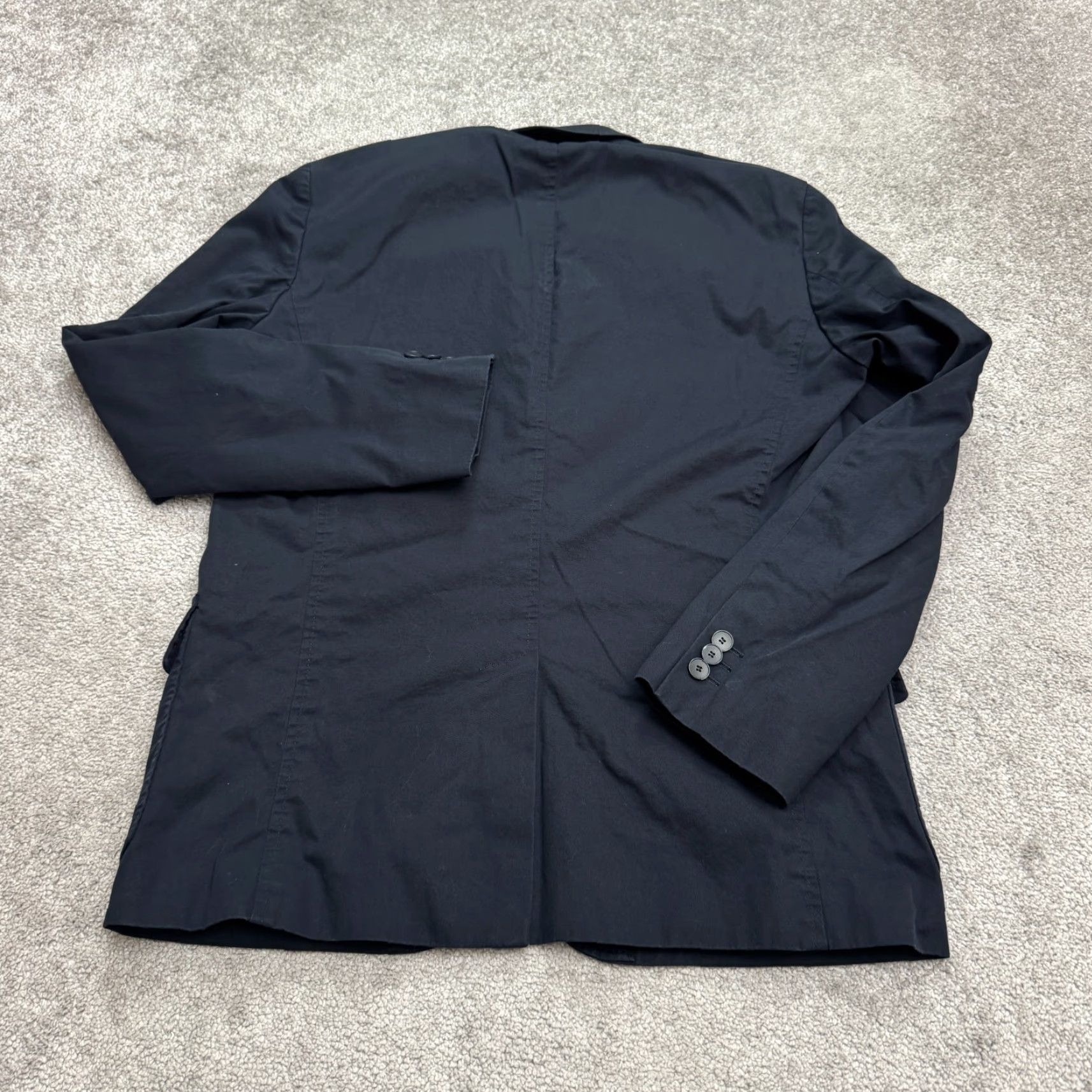 Lacoste Lacoste Sport Blazer Jacket Mens 50 Us 40R Nay Blue Cotton Notch Single Vented Size 40R - 2 Thumbnail
