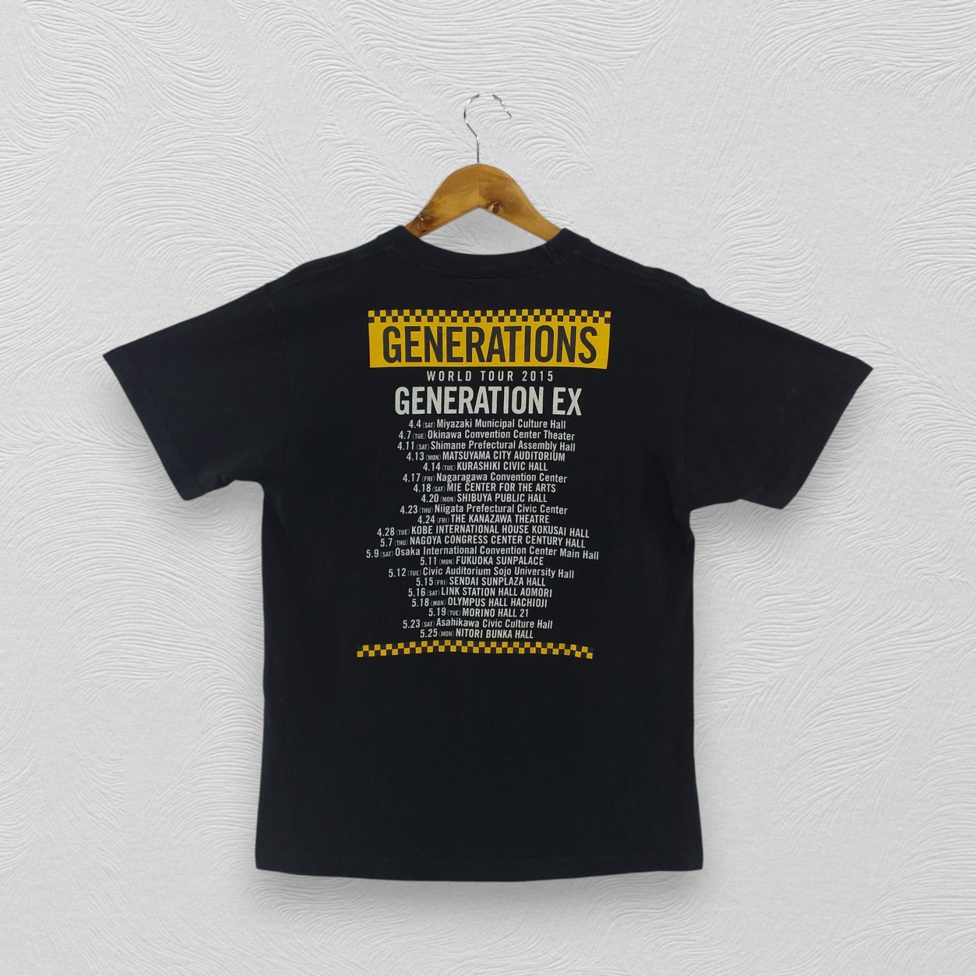 Band Tees Generations World Tour 2015 Generation Ex Tshirt -F089 Size US M / EU 48-50 / 2 - 1 Thumbnail