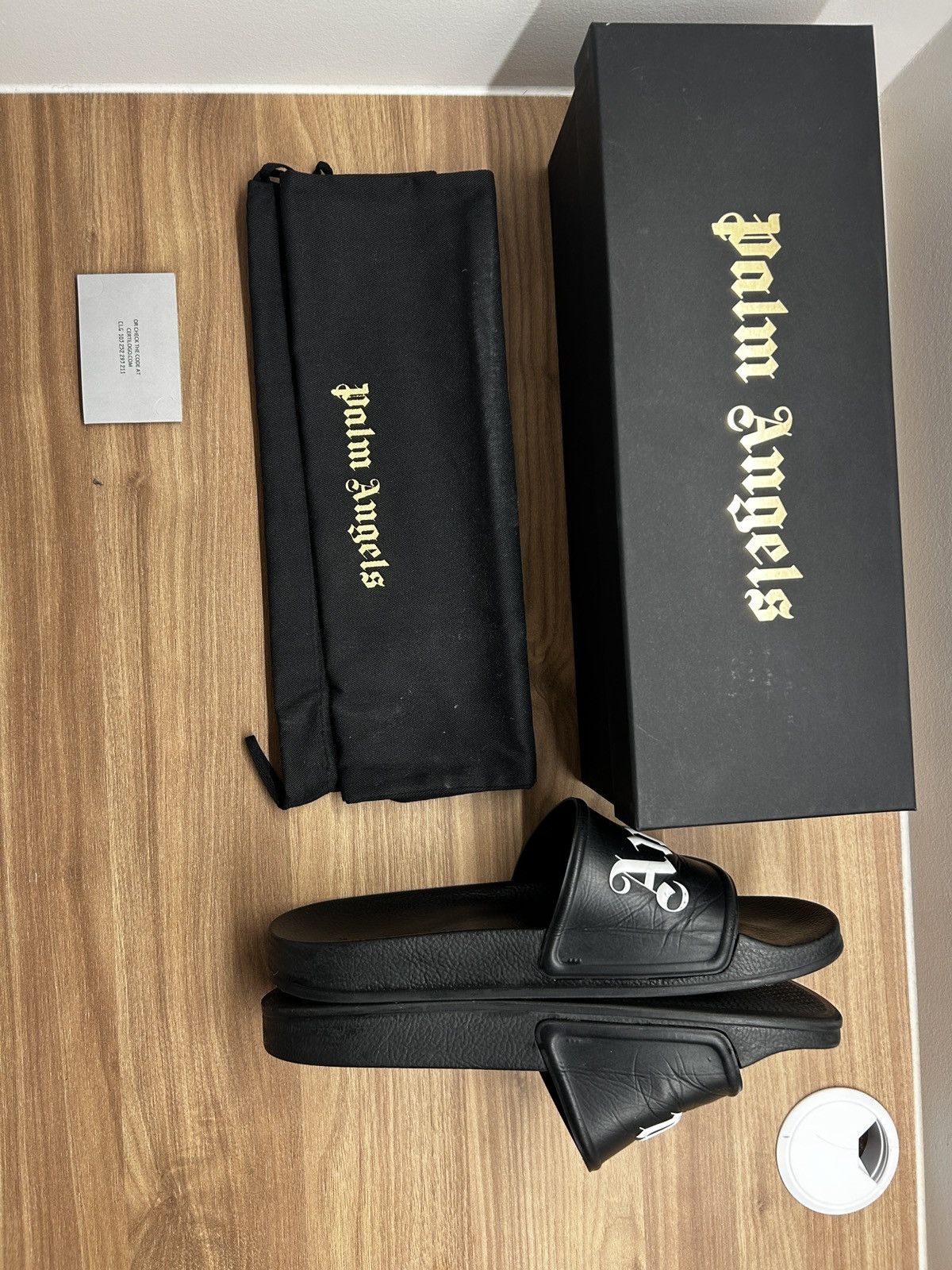 Marni Black Fur Mule Slides