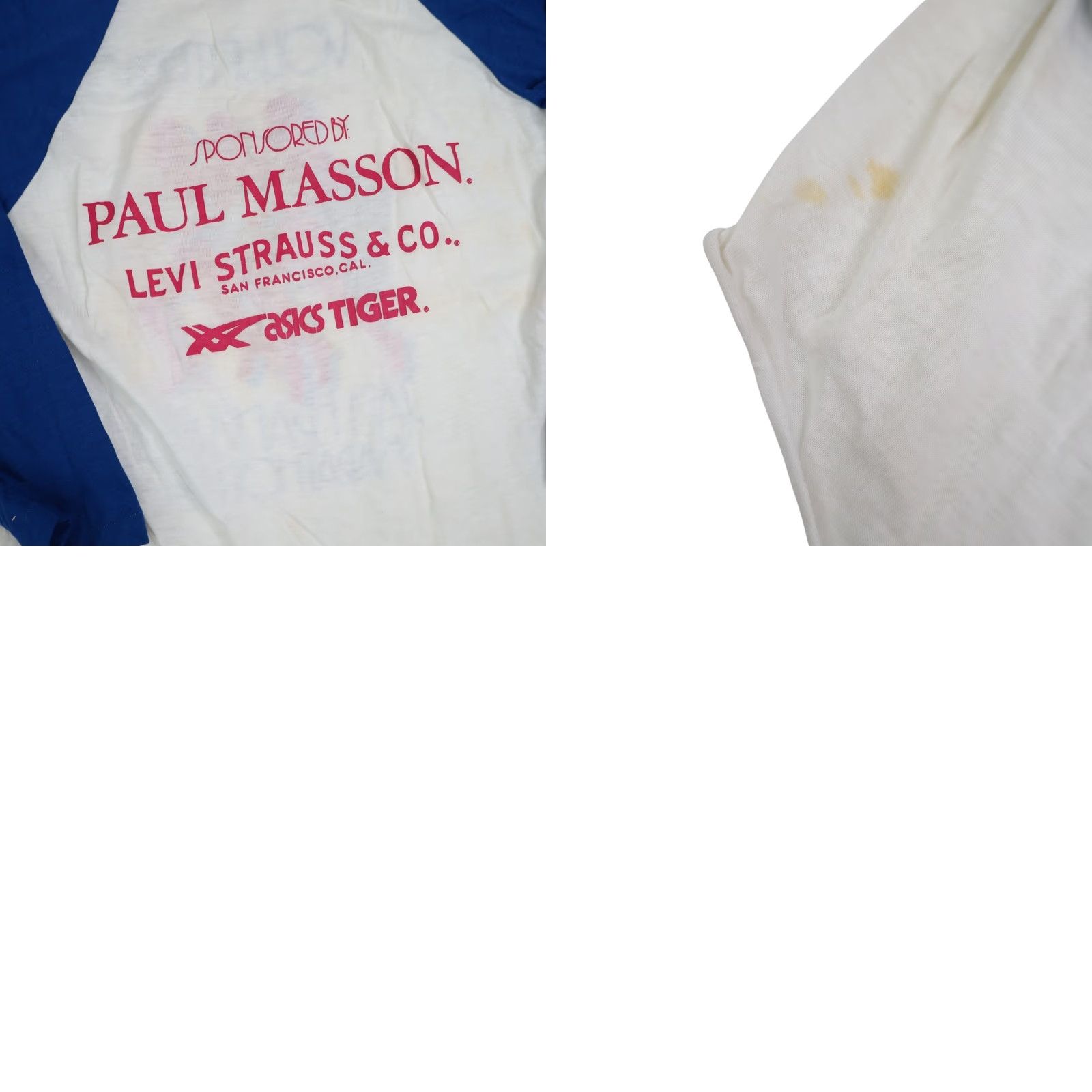 Vintage VINTAGE Levis San Francisco Marathon Volunteer Baseball Tee Shirt Mens Adult Medium White 1984 8/10 Size US M / EU 48-50 / 2 - 9 Thumbnail