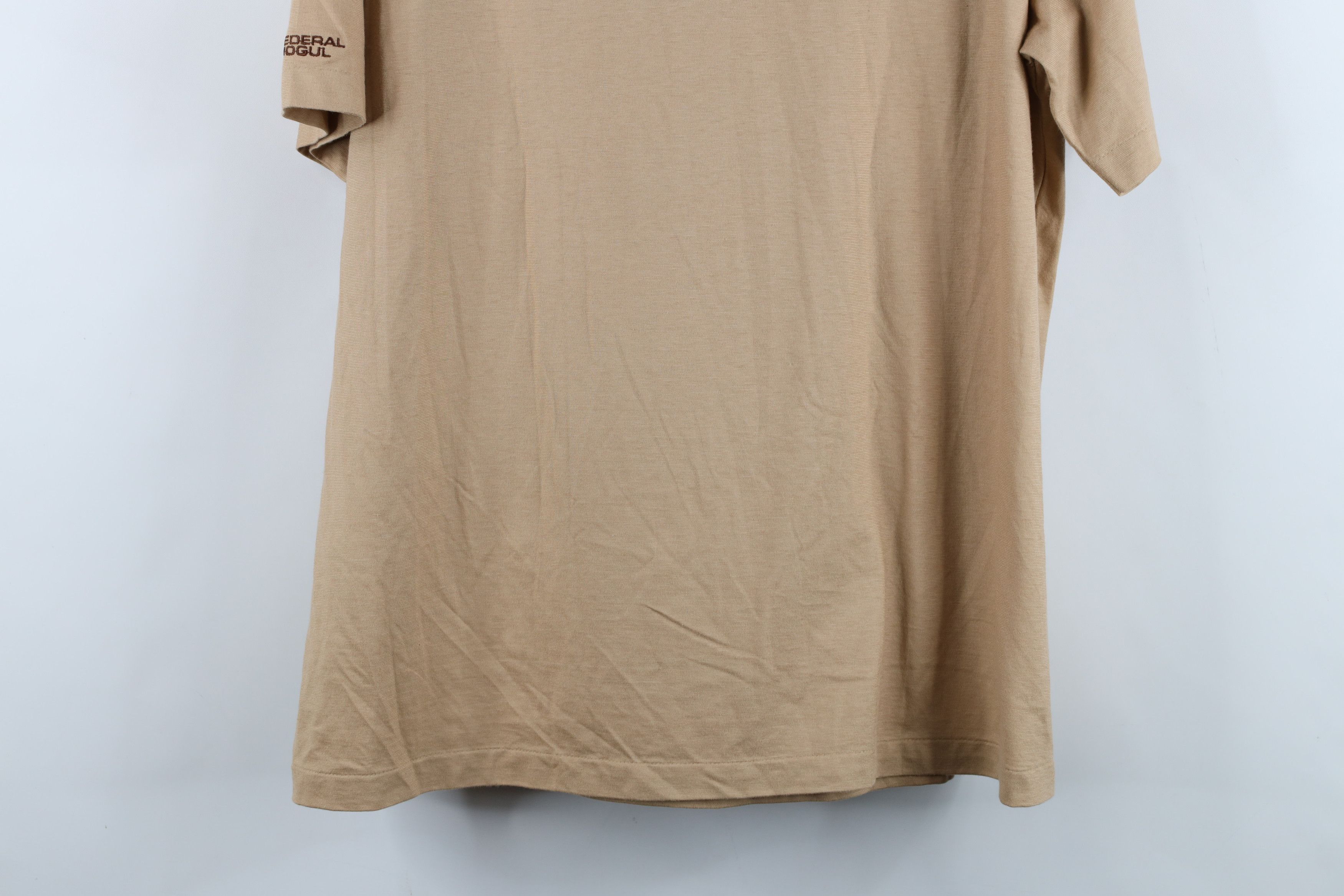 Vintage Vintage 70s 80s Streetwear Collared Polo Shirt Beige Tan Size US XL / EU 56 / 4 - 14 Thumbnail