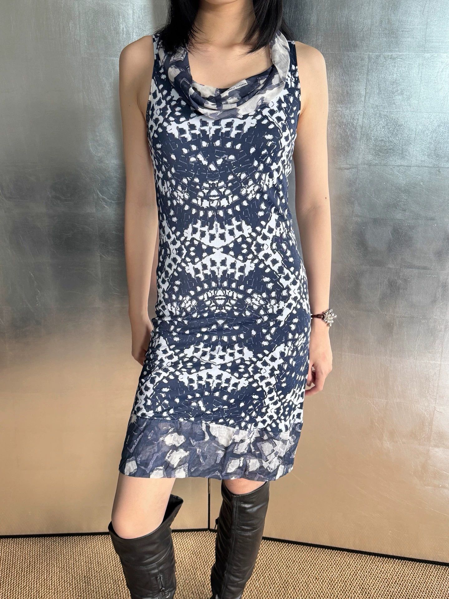 Other Italian Brand Psychedelic Stretchy Tulle Dress M Vintage Size M / US 6-8 / IT 42-44 - 5 Thumbnail