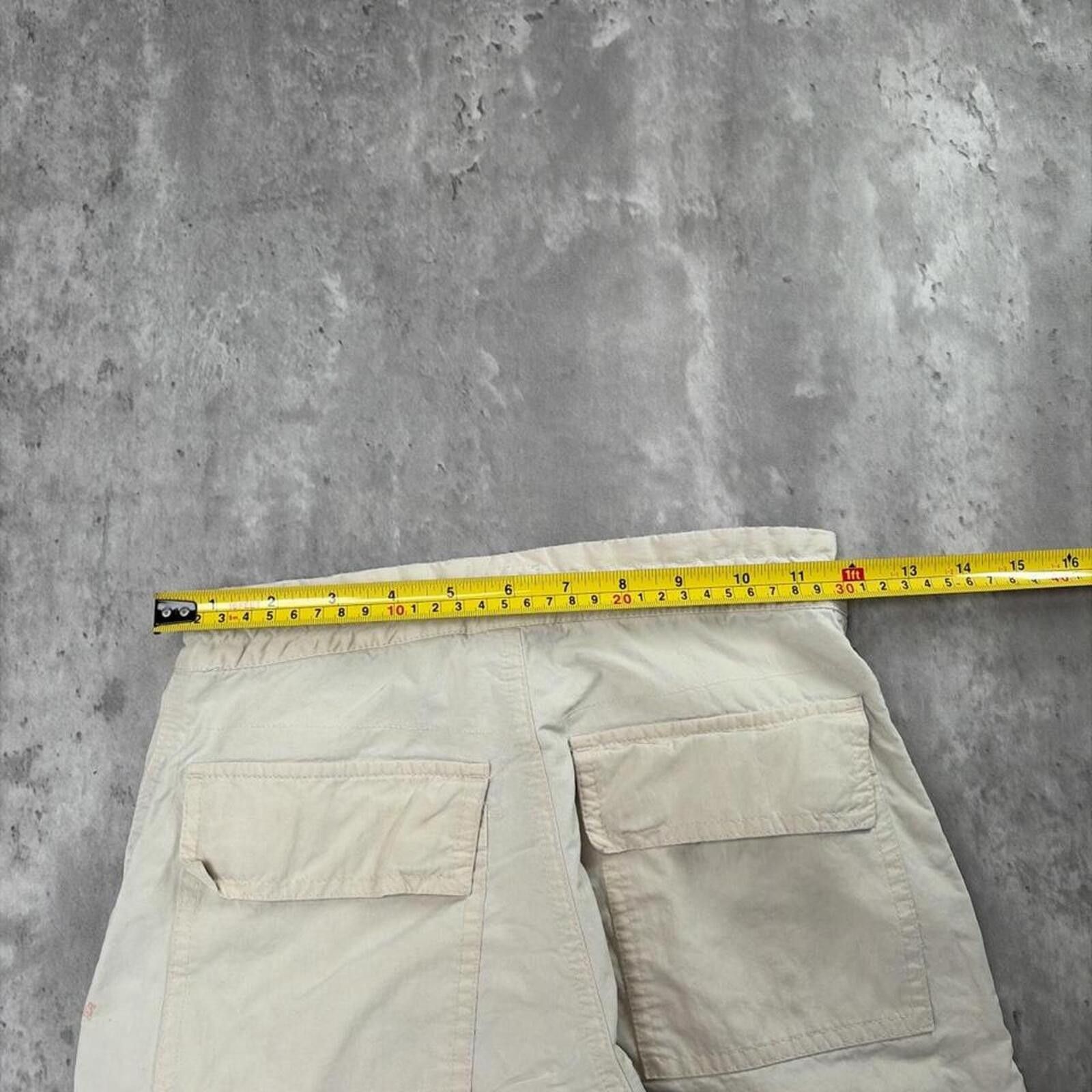 Gap Y2K Beige Gap Grunge Baggy Skater Cargo Shorts Size 42" / US 20 - 6 Thumbnail
