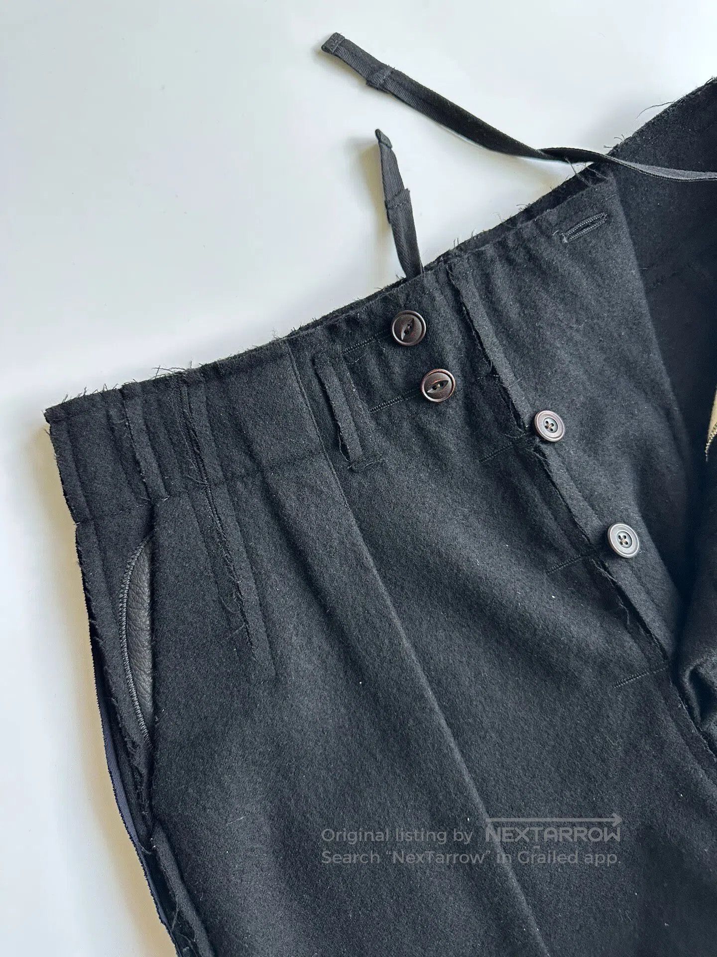 Takahiromiyashita The Soloist. takahiromiyashita thesoloist Initial woolen trousers| Size 34R - 7 Thumbnail