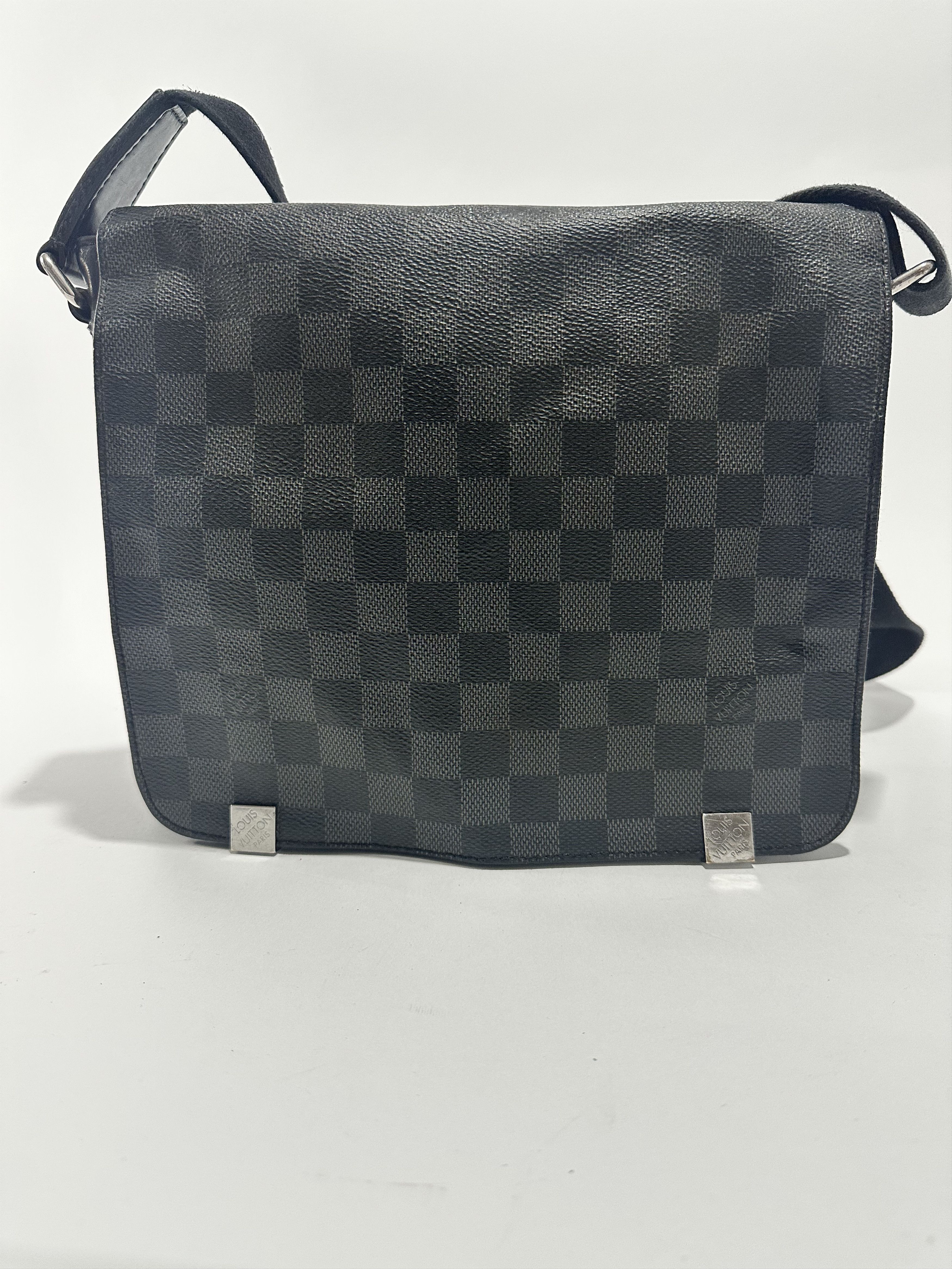 Louis Vuitton Louis Vuitton Damier Ebene Graphite Canvas District PM Bag Size ONE SIZE - 1 Thumbnail
