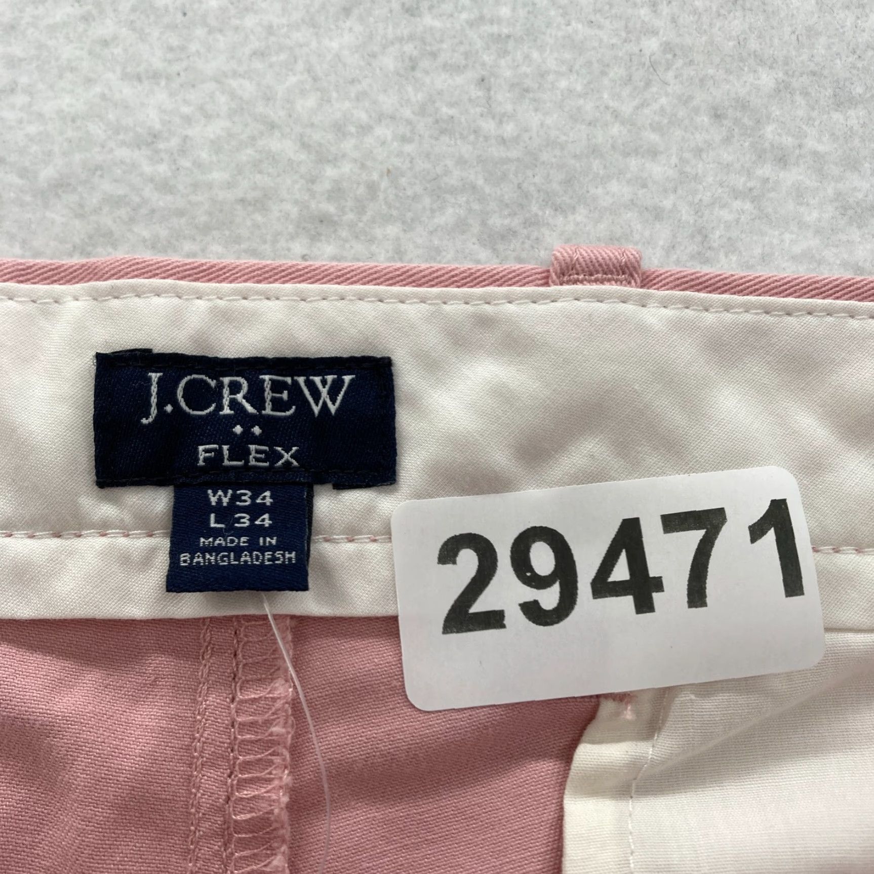 J.Crew J.Crew Flex Pants Mens 34x34 Slim Fit Pink Stretch Preppy Chino Casual Travel Size US 34 / EU 50 - 5 Thumbnail
