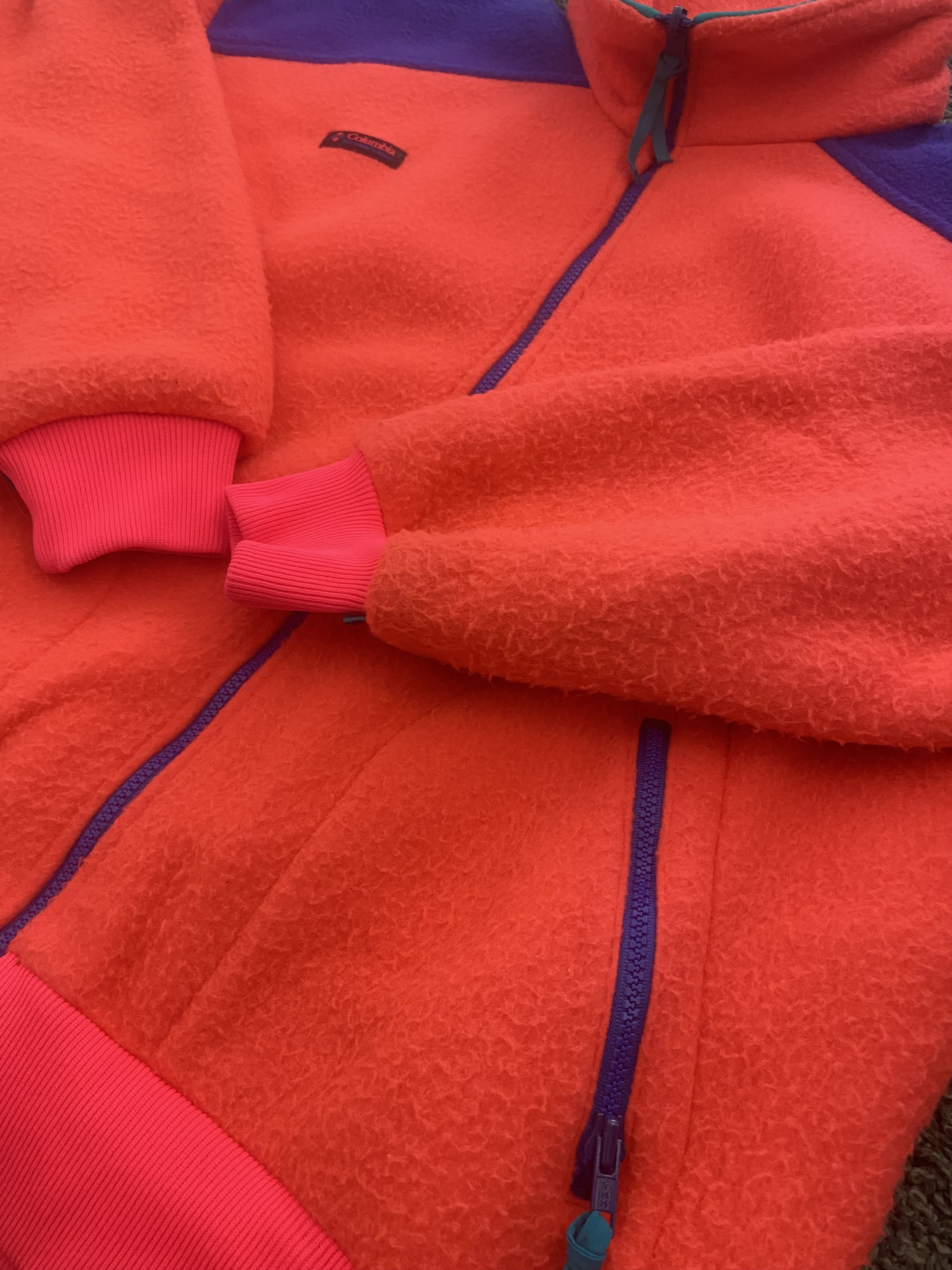 Columbia Vintage Columbia Neon Sweater Size L / US 10 / IT 46 - 7 Thumbnail