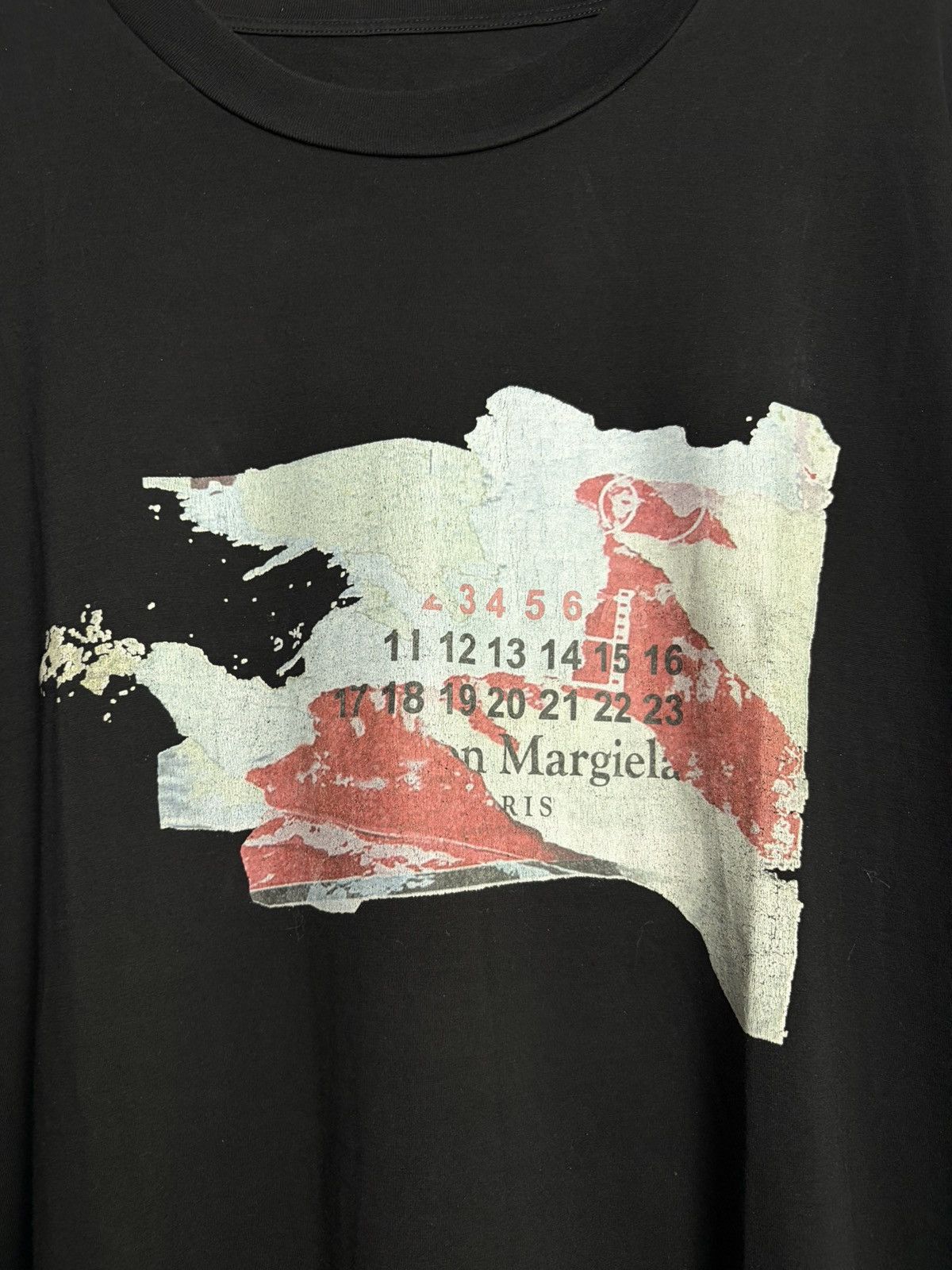 Maison Margiela FREE TAX! Maison Margiela Scrap Logo Black Tee Size US L / EU 52-54 / 3 - 2 Thumbnail