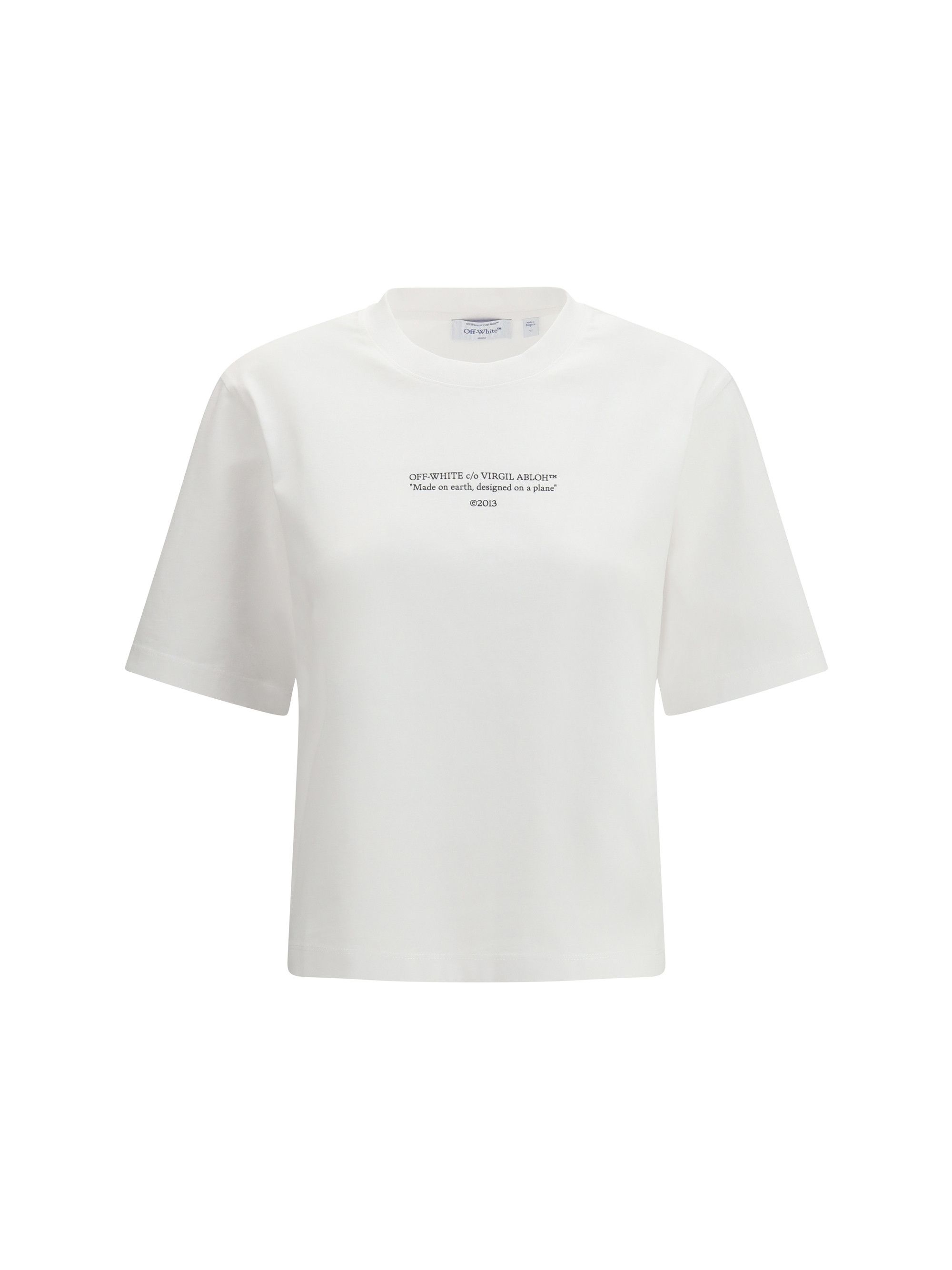 Off-White Made on earth, designed on a plane T-shirt Size S / US 4 / IT 40 - 1 Thumbnail
