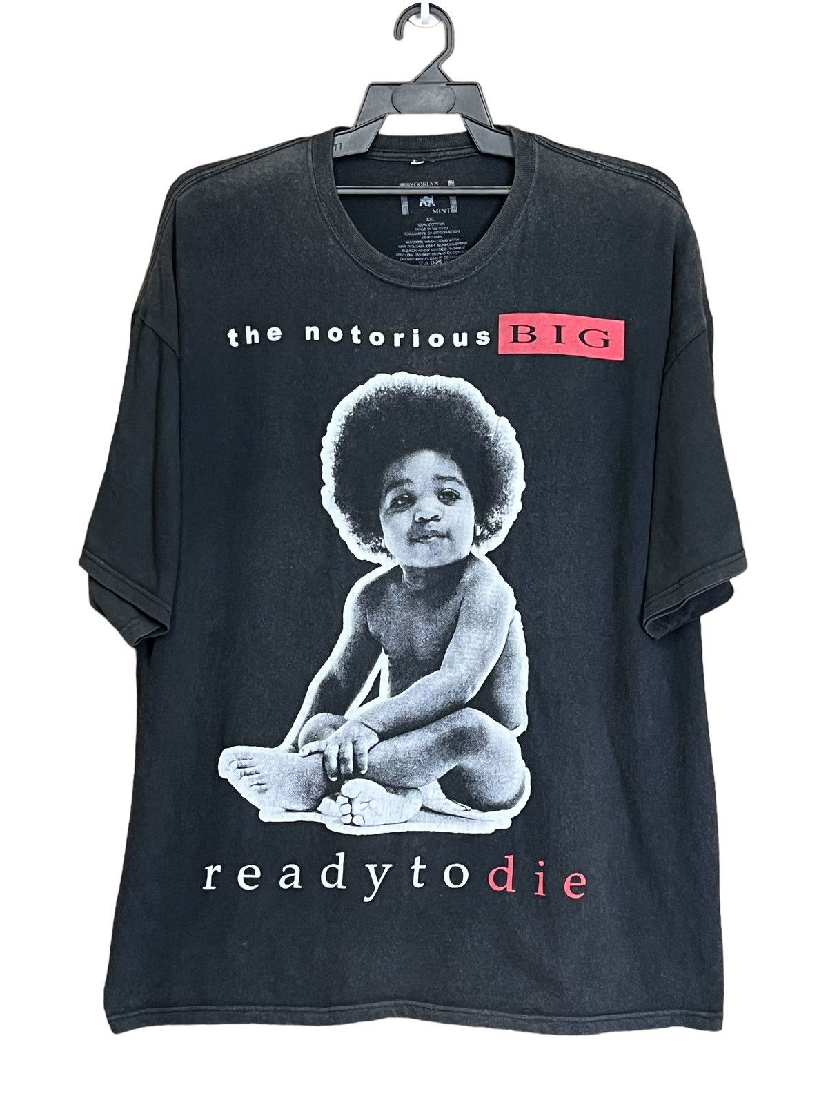 Rap Tees THE NOTORIOUS BIG “READY TO DIE” SUNFADED TEE SHIRT Size US XXL / EU 58 / 5 - 1 Thumbnail