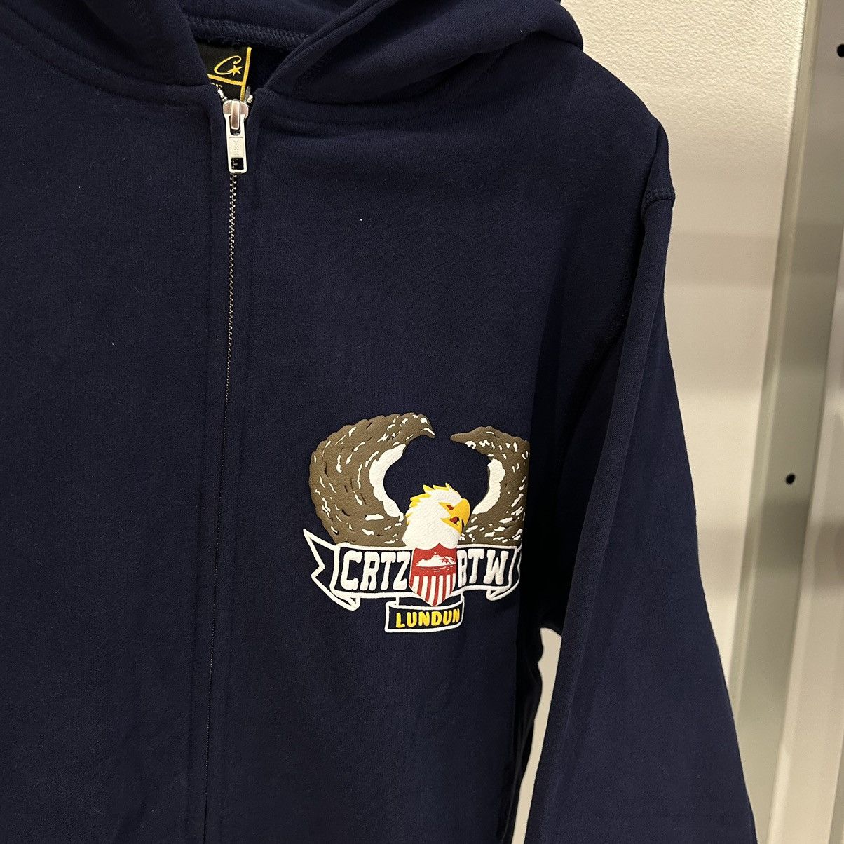 Corteiz Corteiz Dipset Zip Up Hoodie Navy | Grailed