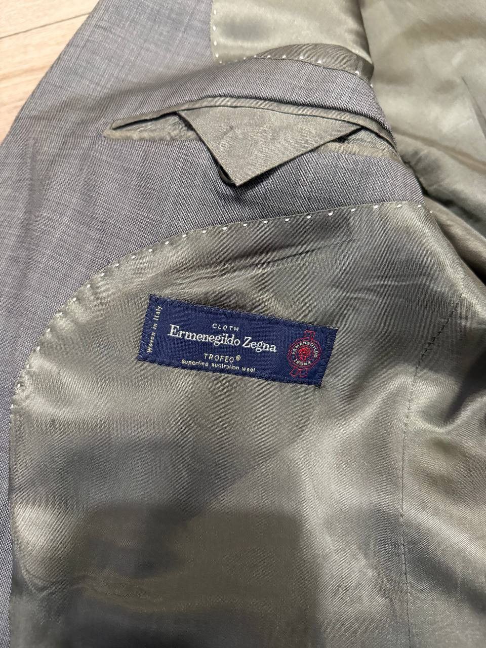 Ermenegildo Zegna Ermengildo Zegna Blazer Jacket Mens Size 52 Gray !00% Acetat Size 40R - 3 Thumbnail