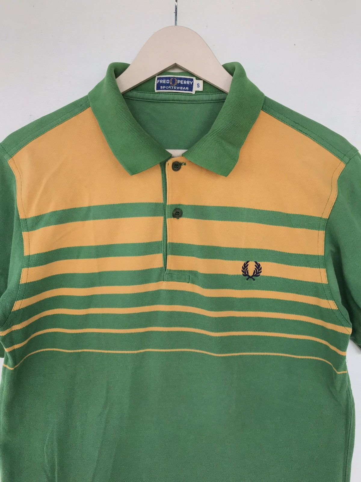 Fred Perry × Vintage Vintage Green FRED PERRY Shirt Size US S / EU 44-46 / 1 - 3 Thumbnail