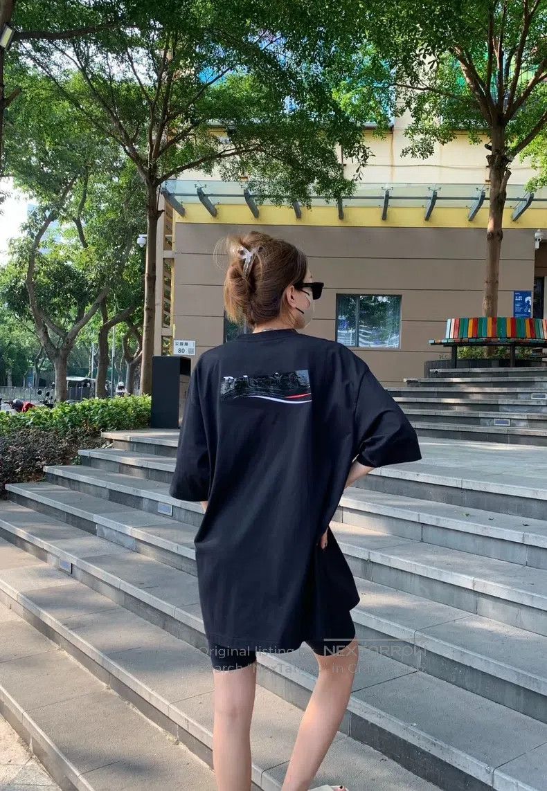 Balenciaga Balenciaga Tape Coke Black Short Sleeve Size US XL / EU 56 / 4 - 2 Thumbnail
