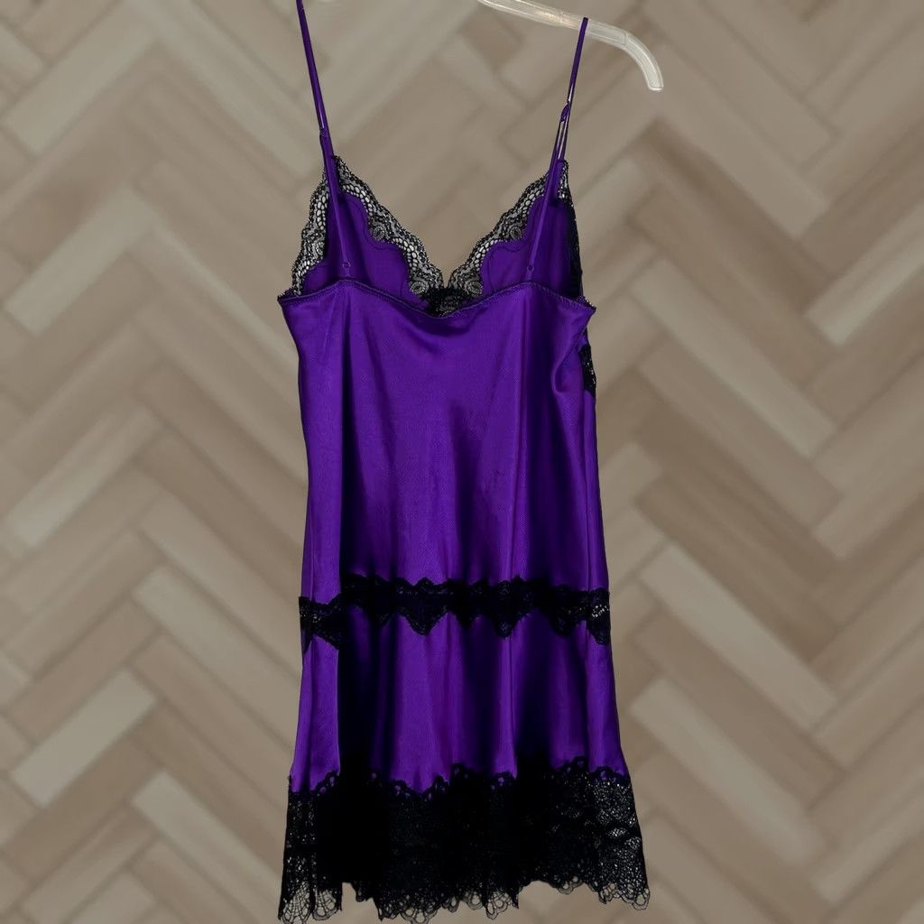 2002 victoria's secret silk dress 2002 Victoria's Secret Silk Animal Print Slip (S-M)  Holy Thrift
