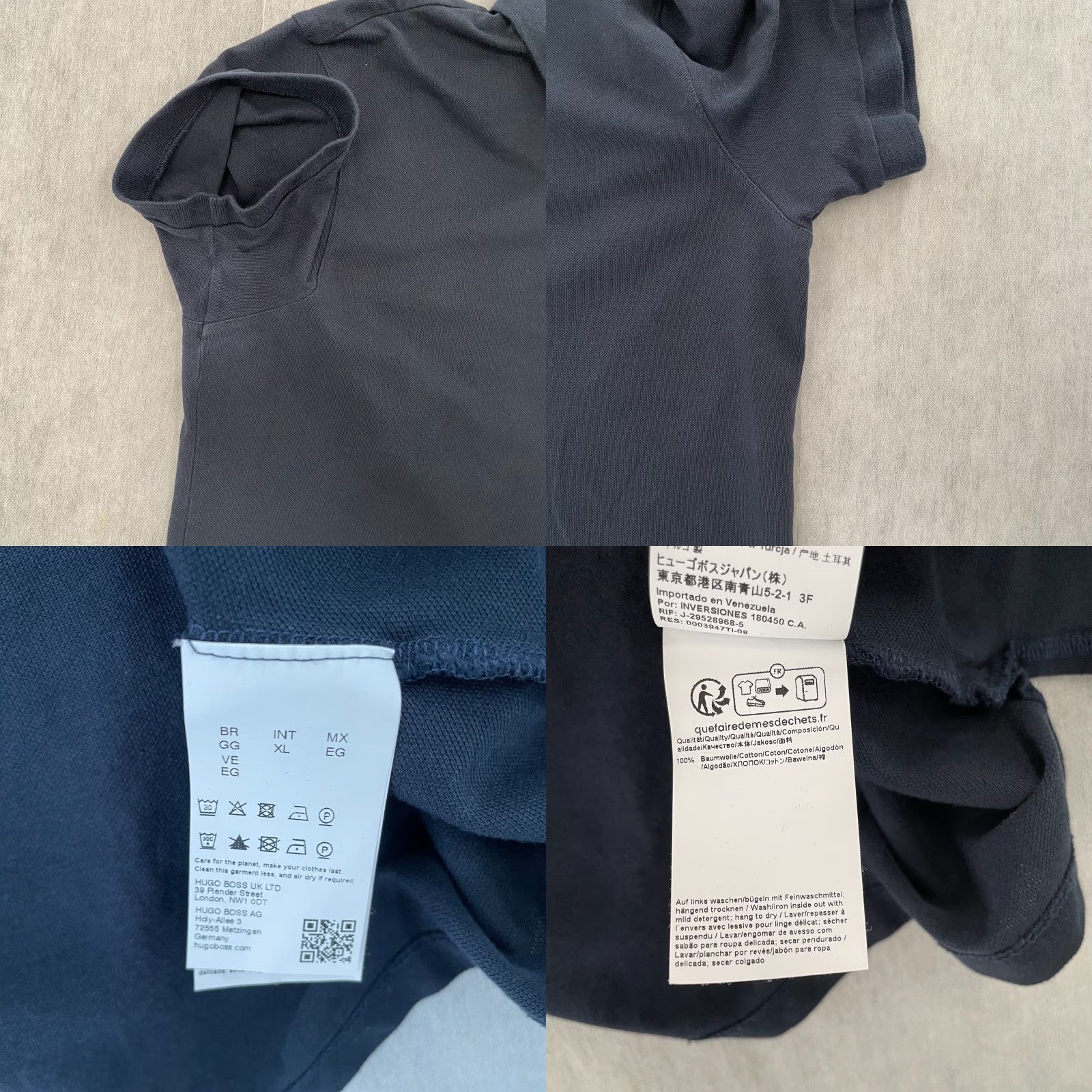 Hugo Boss HUGO BOSS Polo Shirt Adult XL Blue Slim Fit Knit Short Sleeve Logo 90s Modern Preppy Mens XL Size US XL / EU 56 / 4 - 8 Thumbnail