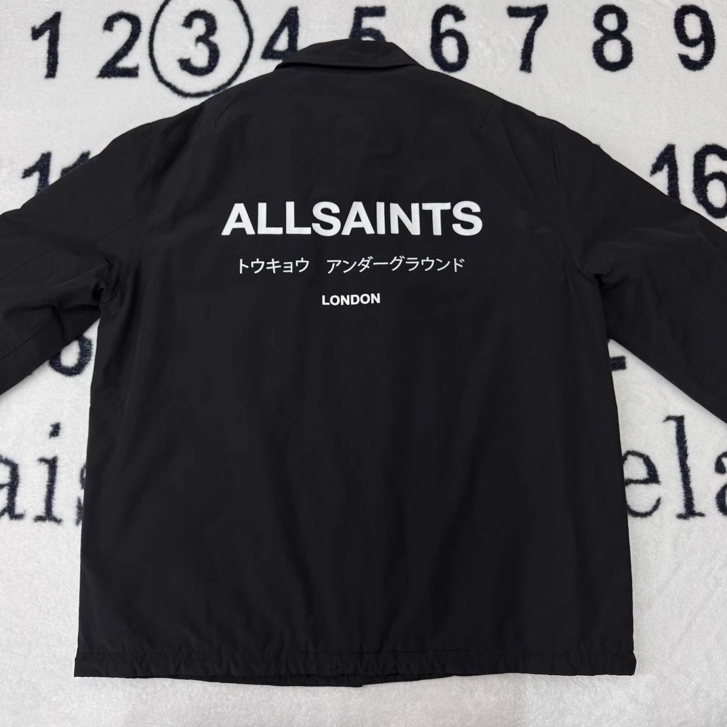 Allsaints ALLSAINTS Black Lightweight Cotton Training Jacket Q10 Size US XL / EU 56 / 4 - 3 Thumbnail