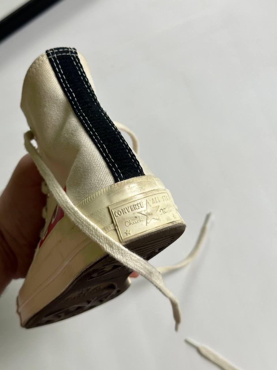 Comme des Garcons PLAY × Converse Cute Comme des Garcons Converse Sneakers 🔥 Size US 6.5 / IT 36.5 - 13 Thumbnail