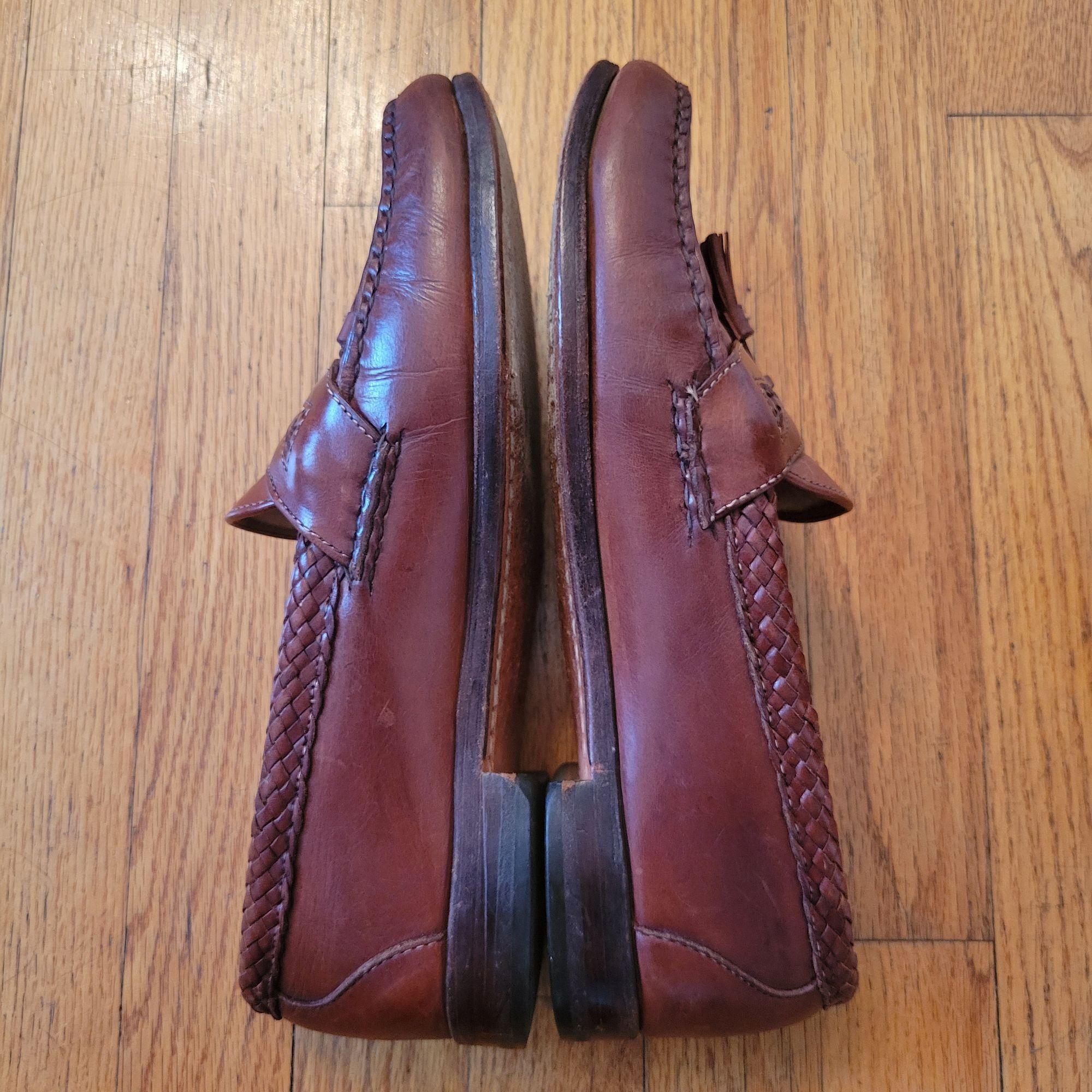 Allen Edmonds Allen Edmonds MAXFIELD Brown Tassel Loafers 9.5D Braided Lea Size US 9.5 / EU 42-43 - 8 Thumbnail