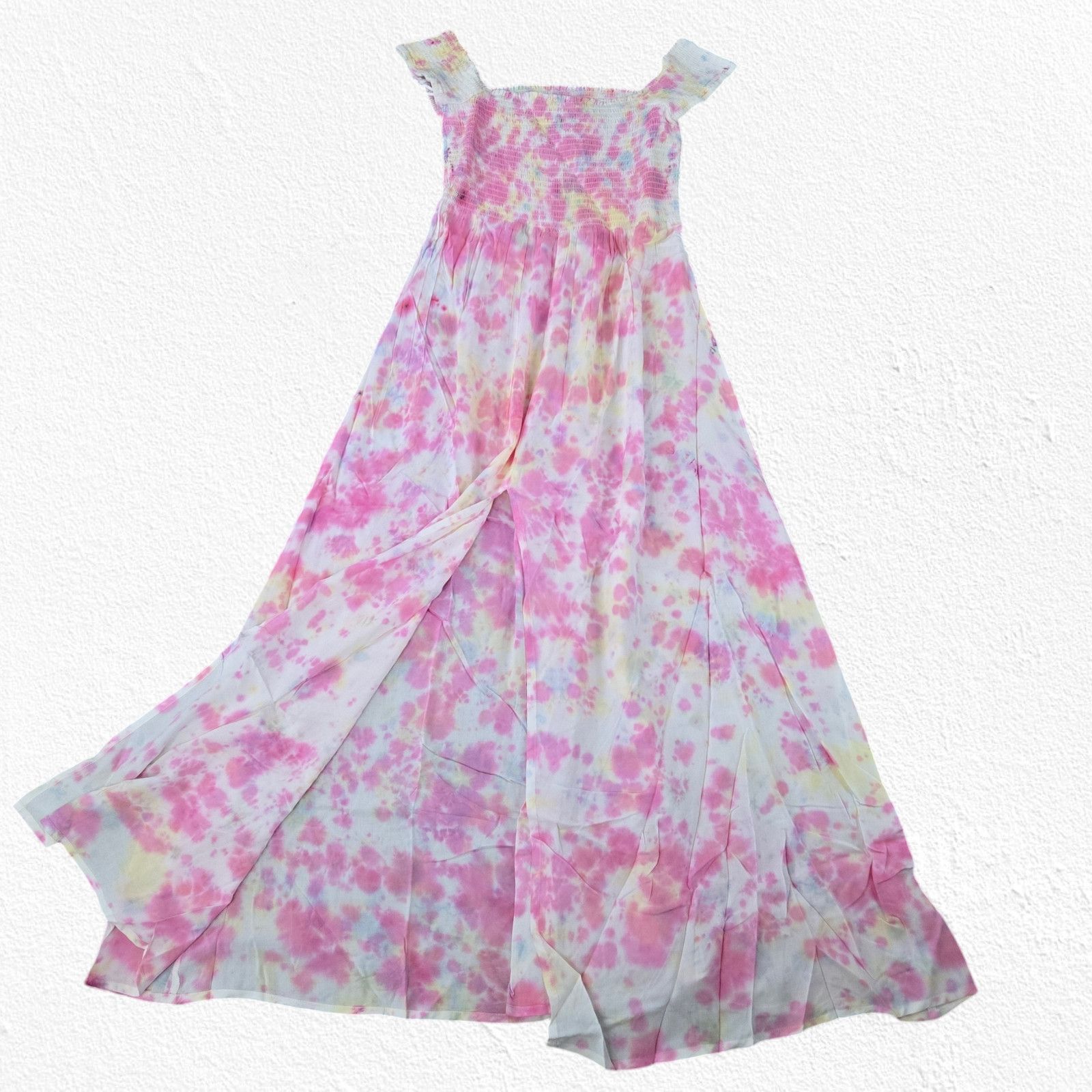 Other Pink White Tie Dye Off the Shoulder Dress Size Medium Size M / US 6-8 / IT 42-44 - 4 Thumbnail