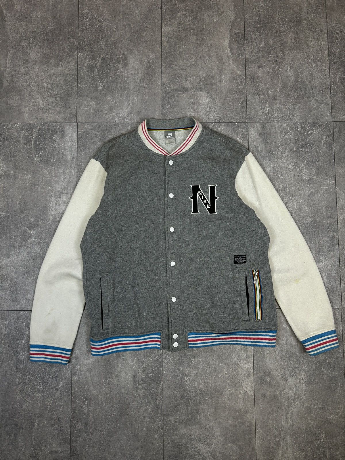 Nike × Vintage Mens Vintage Nike bombers sweatshirt y2k rare streetwear acg Size US XL / EU 56 / 4 - 17 Thumbnail