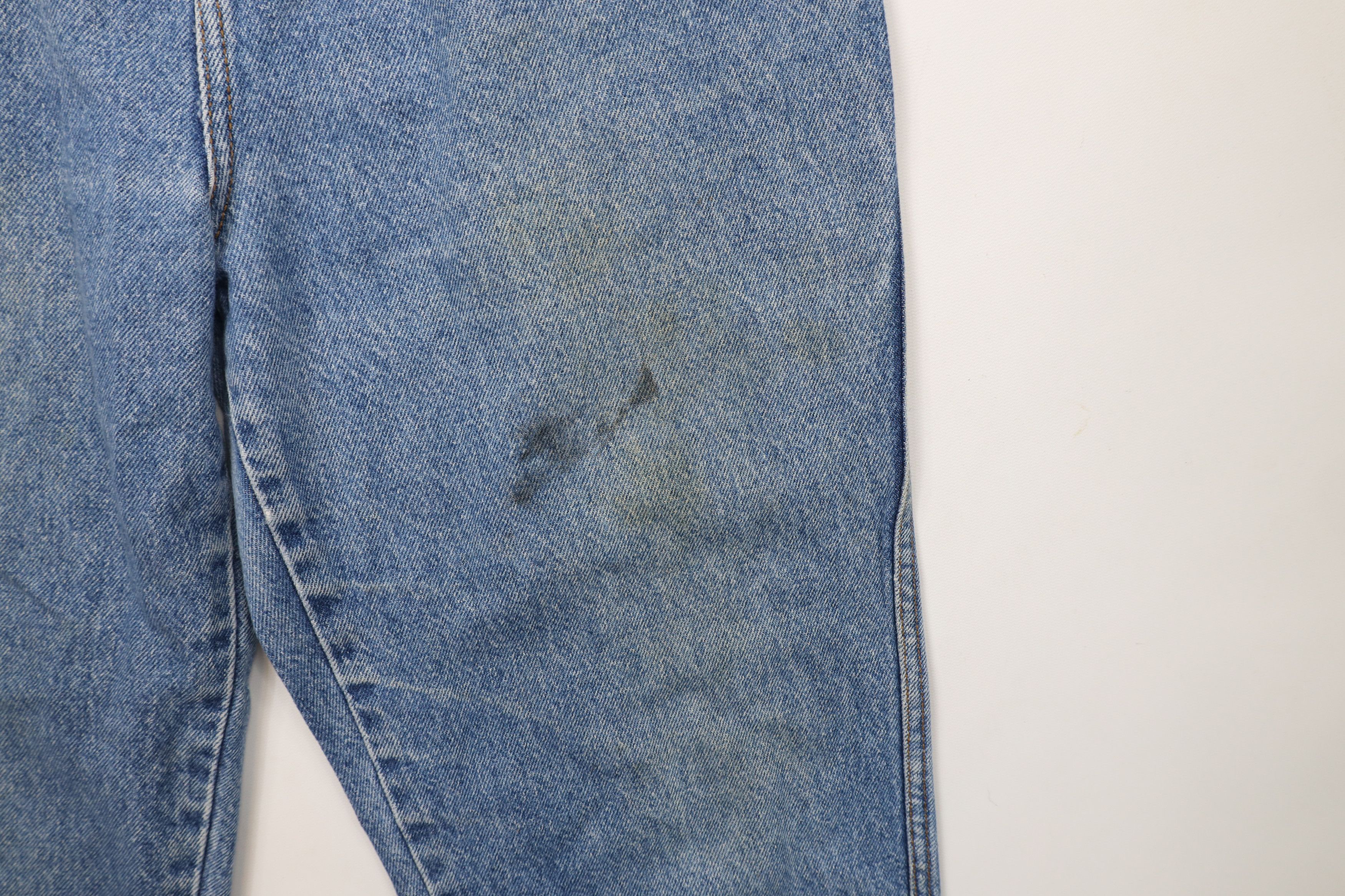 Vintage Vintage 90s Streetwear Tapered Leg Denim Jeans Blue Cotton Size 27" / US 4 / IT 40 - 7 Thumbnail