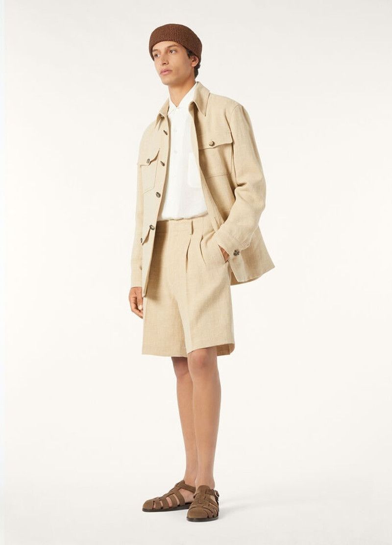 Loro Piana o1w1db10226 FAP2026 Clem Jacket in Beige Size US XL / EU 56 / 4 - 2 Thumbnail