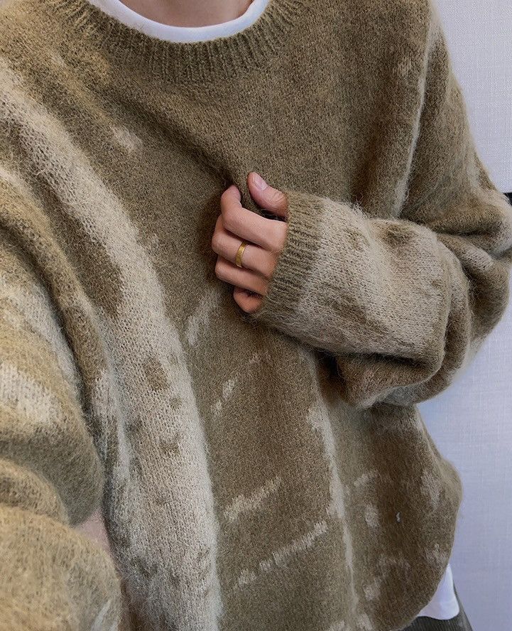 Japanese Brand × Vintage Avant garde fashion punk skeleton fluffy sweater knitwear Size US XXL / EU 58 / 5 - 8 Thumbnail