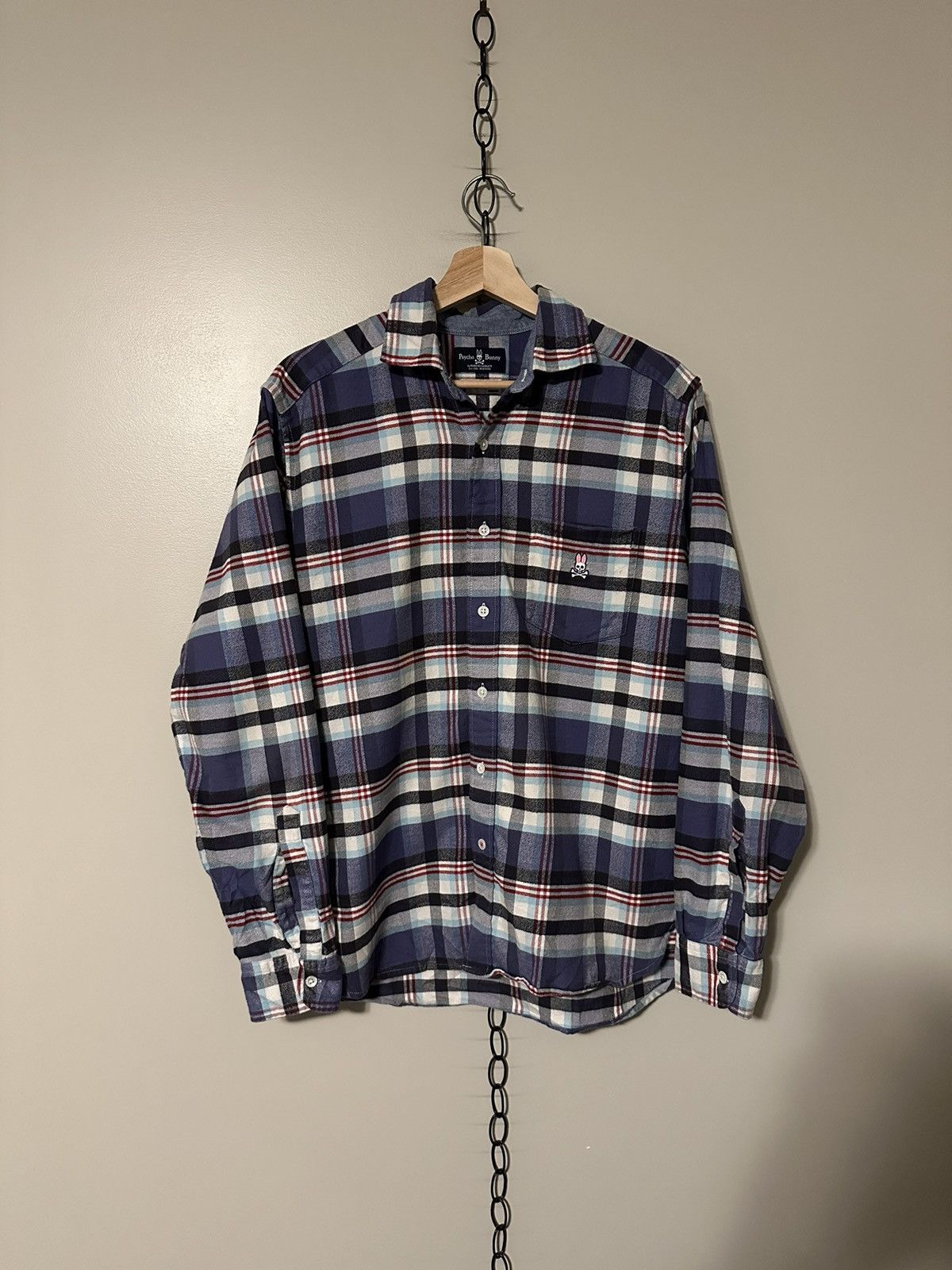 Psycho Bunny Psycho Bunny Plaid Flannel Shirt Medium Size US M / EU 48-50 / 2 - 1 Thumbnail