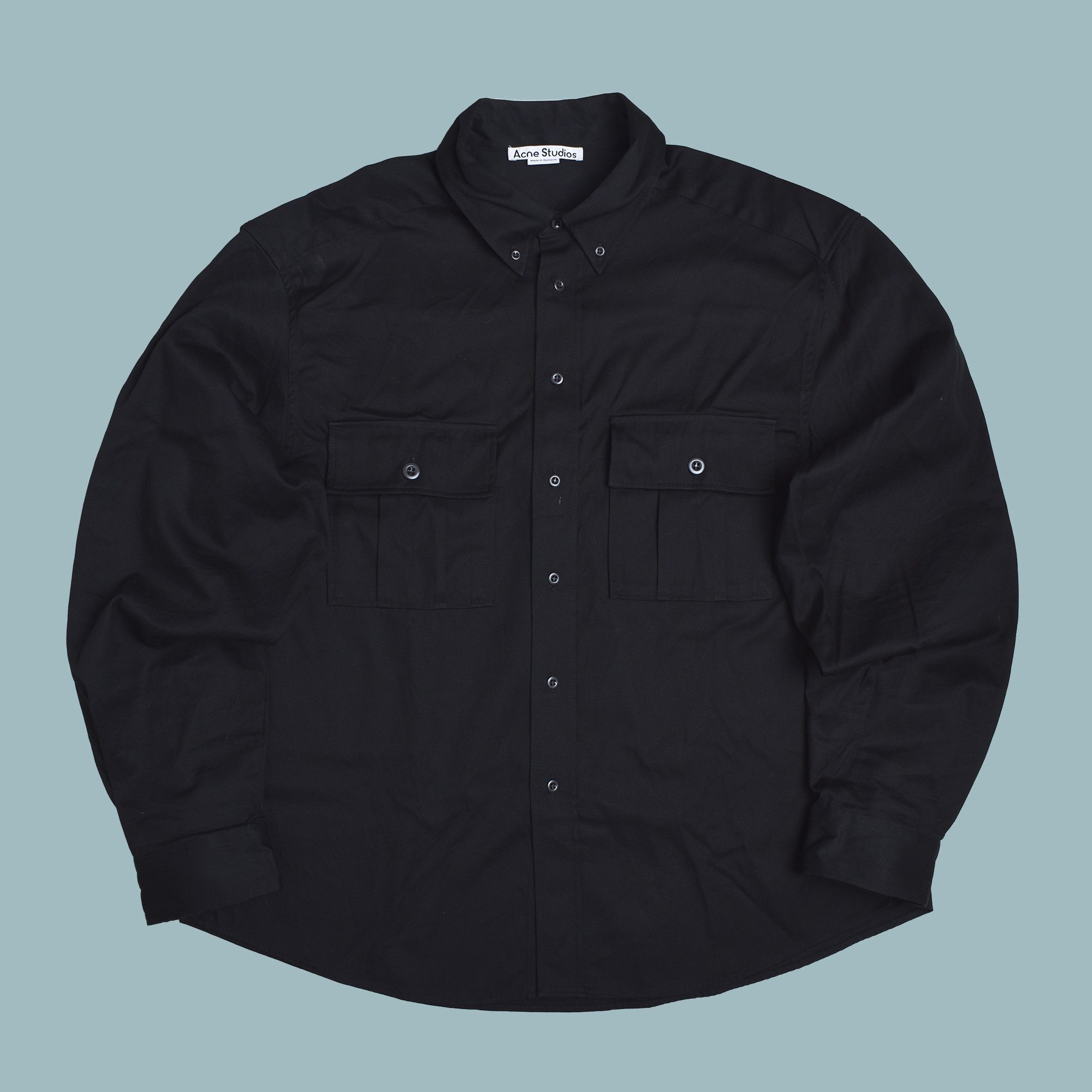 Acne Studios ACNE STUDIOS BLACK COTTON SHIRT JACKET LIKE NEW Size US M / EU 48-50 / 2 - 1 Thumbnail