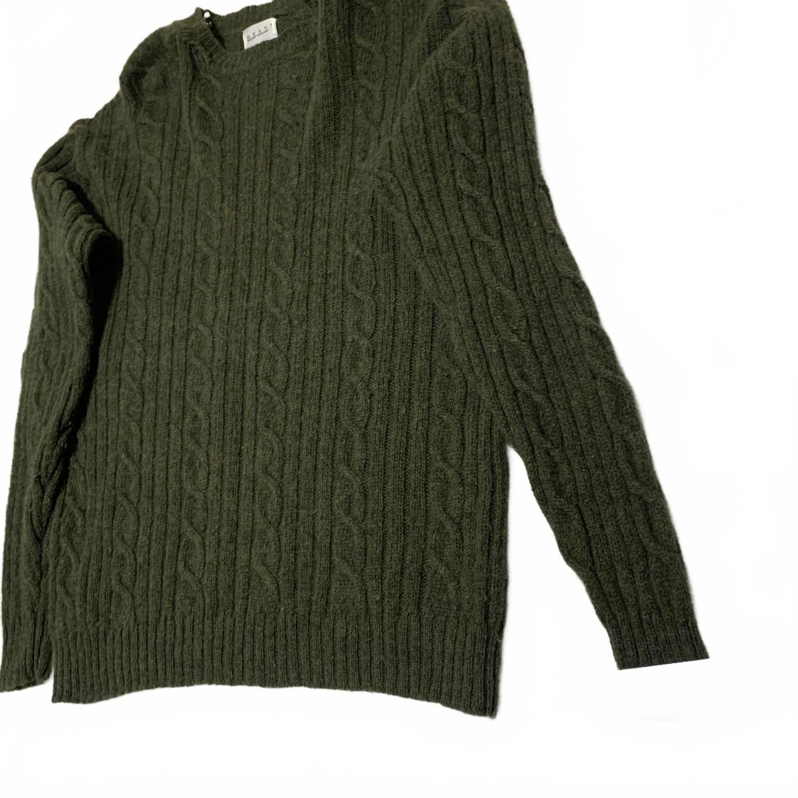 NEXT Next Designer Collection Women's M Wool Sweater Green Size M / US 6-8 / IT 42-44 - 4 Thumbnail