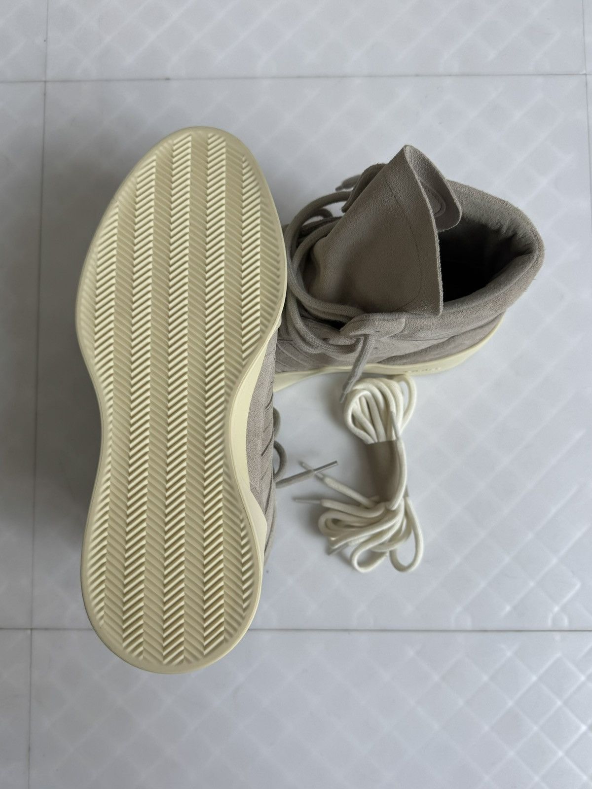 Adidas × Fear of God adidas Fear of God Athletics x '86 High Sesame - IF6683 Size US 12.5 / EU 45-46 - 4 Thumbnail