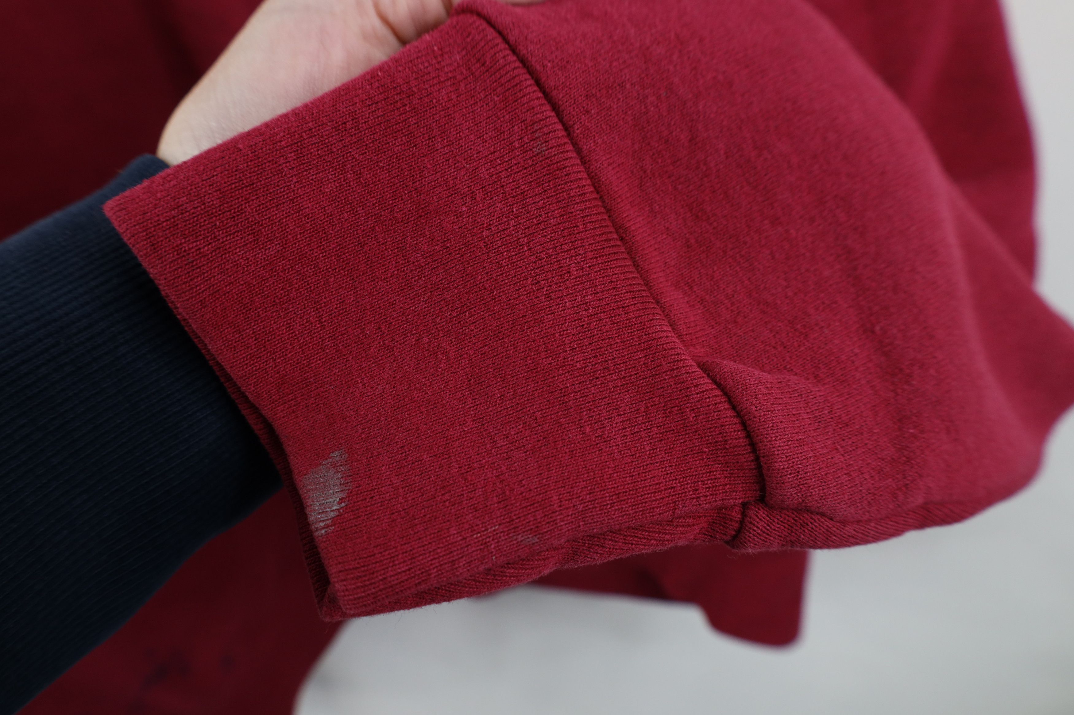 Vintage Vintage 90s Streetwear Heavy Crewneck Sweatshirt USA Red Size US XL / EU 56 / 4 - 7 Thumbnail