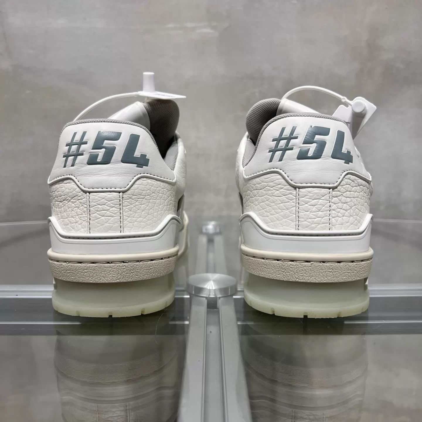 Louis Vuitton LV Trainer White Cement UK3 37 YH26285 Size US 6.5 / IT 36.5 - 6 Thumbnail