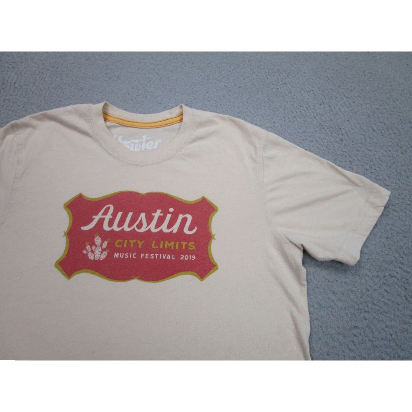 Howler Brothers Howler Brothers Mens XS Beige Short Sleeve T-Shirt Austin City Limits Music Festival Size US XS / EU 42 / 0 - 2 Thumbnail